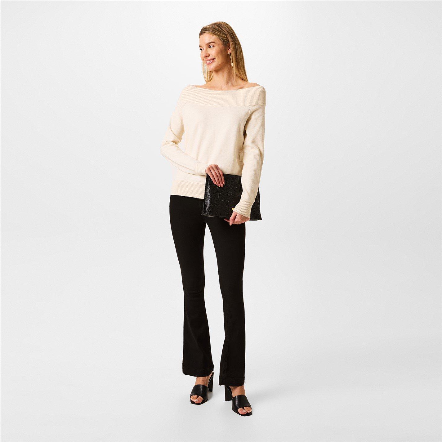 Whitecap Grey - Biba - Biba Knitted Bardot Jumper - 2