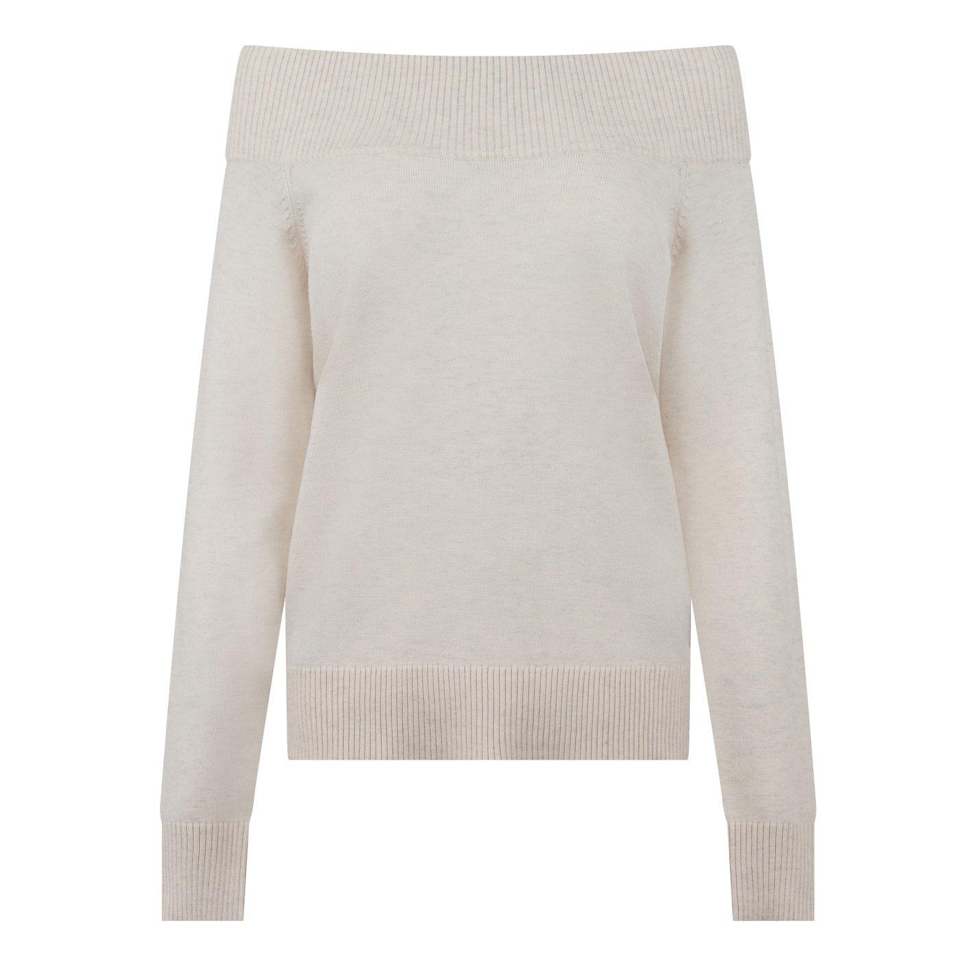 Whitecap Grey - Biba - Biba Knitted Bardot Jumper - 4
