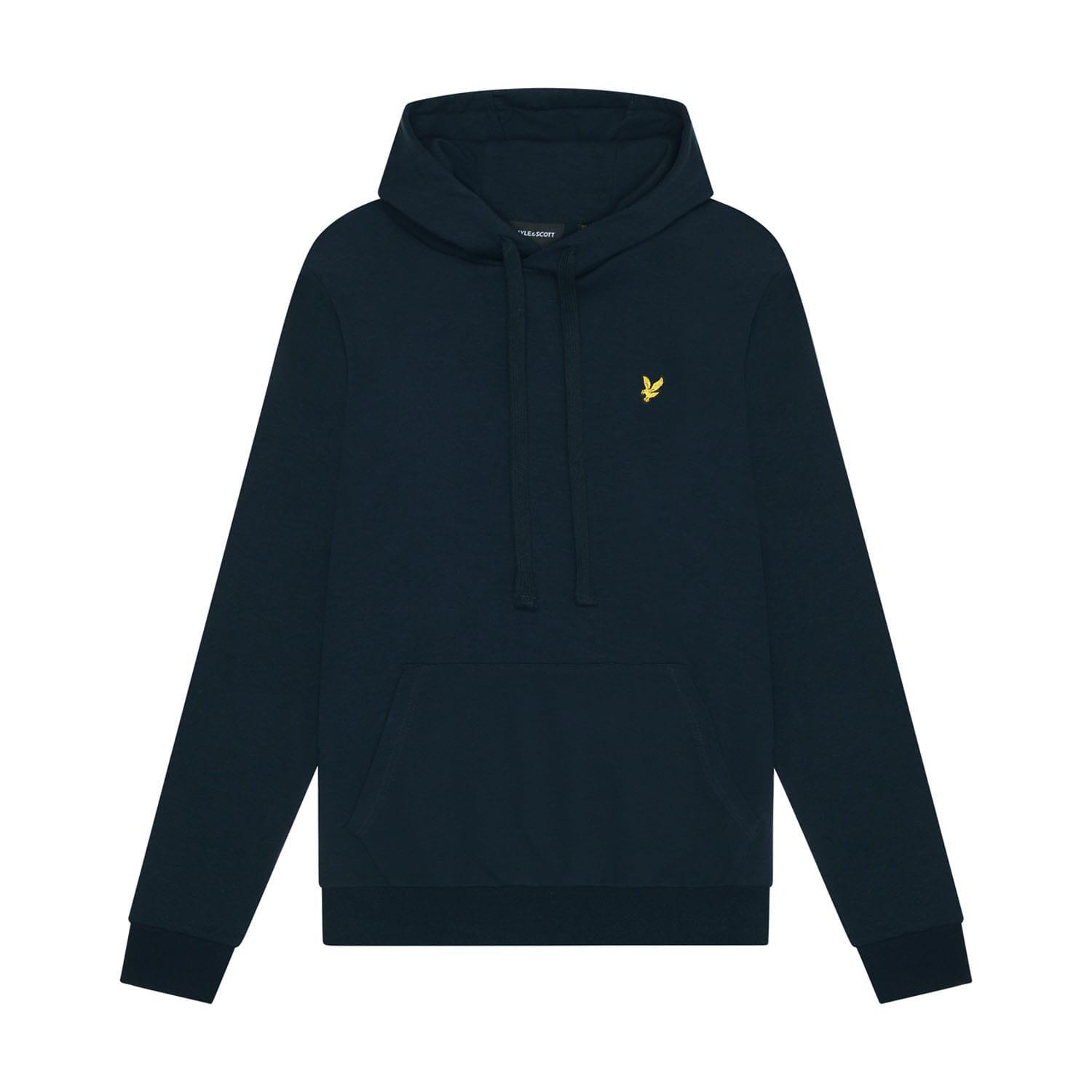 Navy - Lyle and Scott - Interlock Hoodie - 5