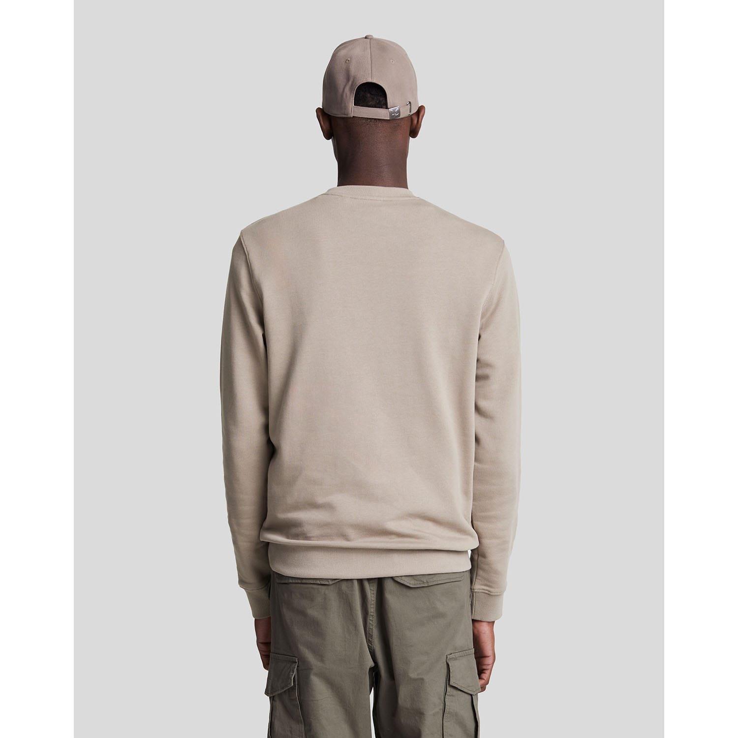 Taupe - Lyle and Scott - Crewneck Sweatshirt - 3