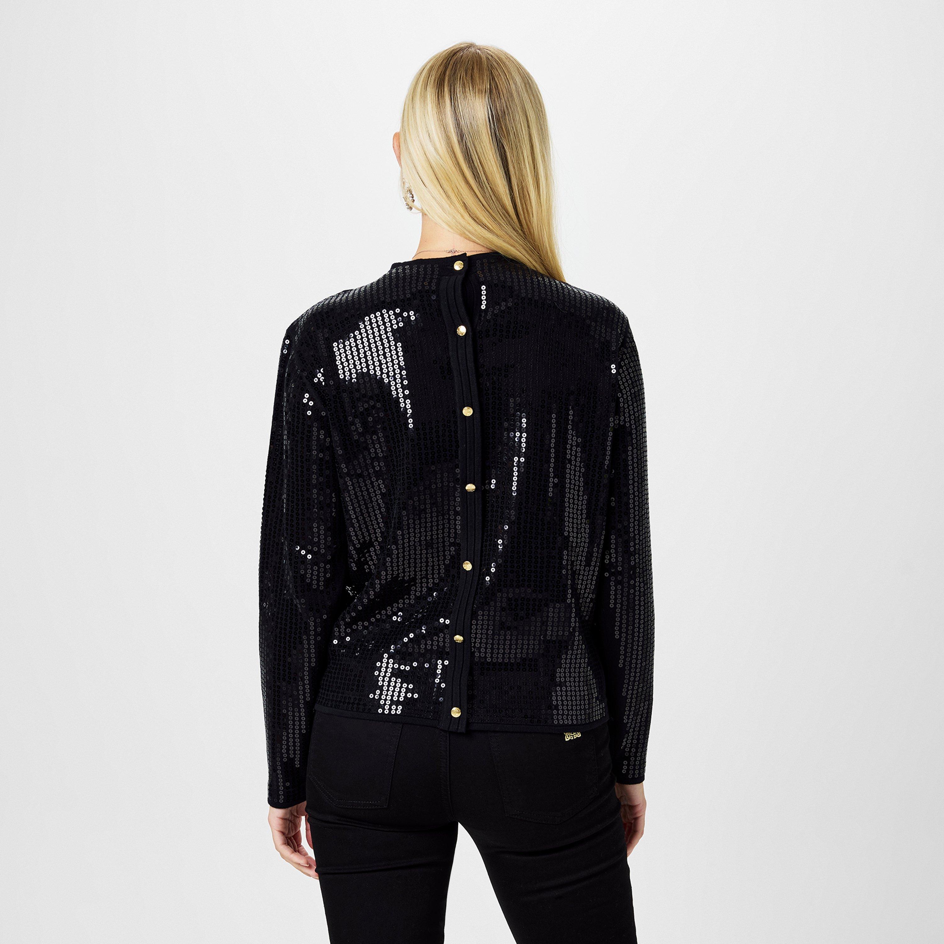 Noir - Biba - Biba Sequin Jumper - 2