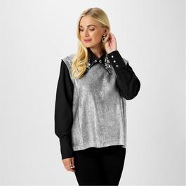 Biba Biba Embellished Collar 2in1 Jumper