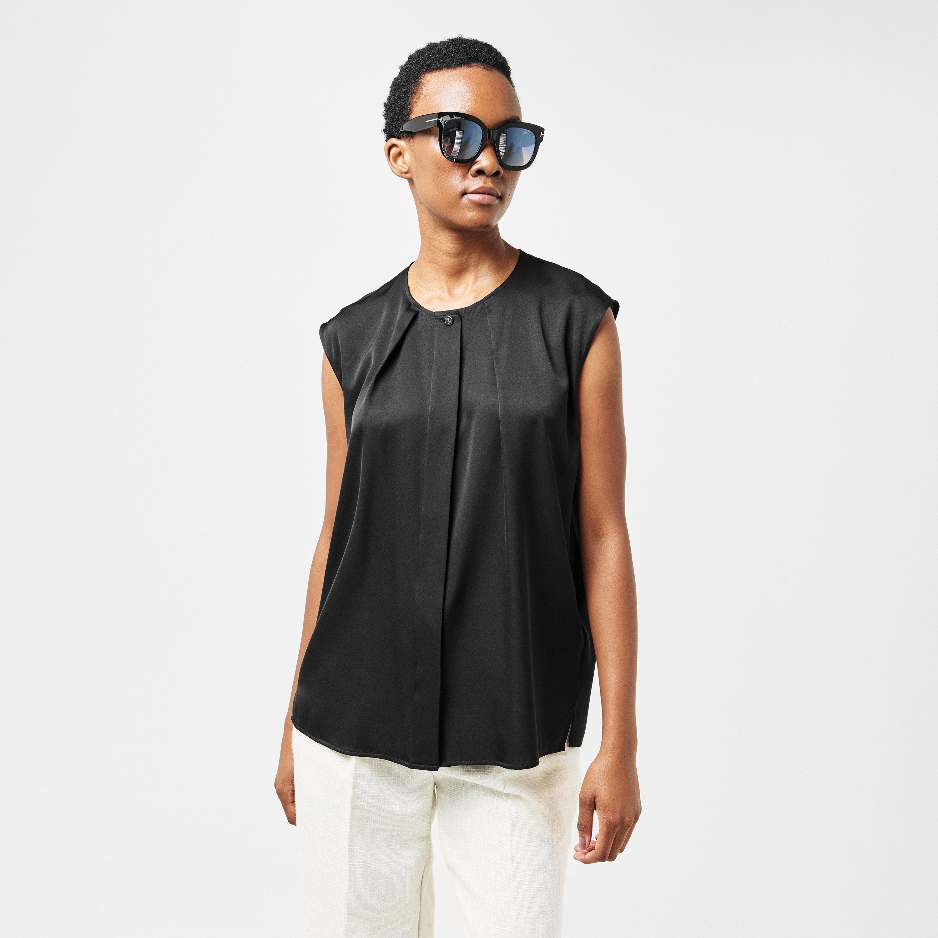 Black - Boss - Women's Bielli Short Sleeve Blazer - 3