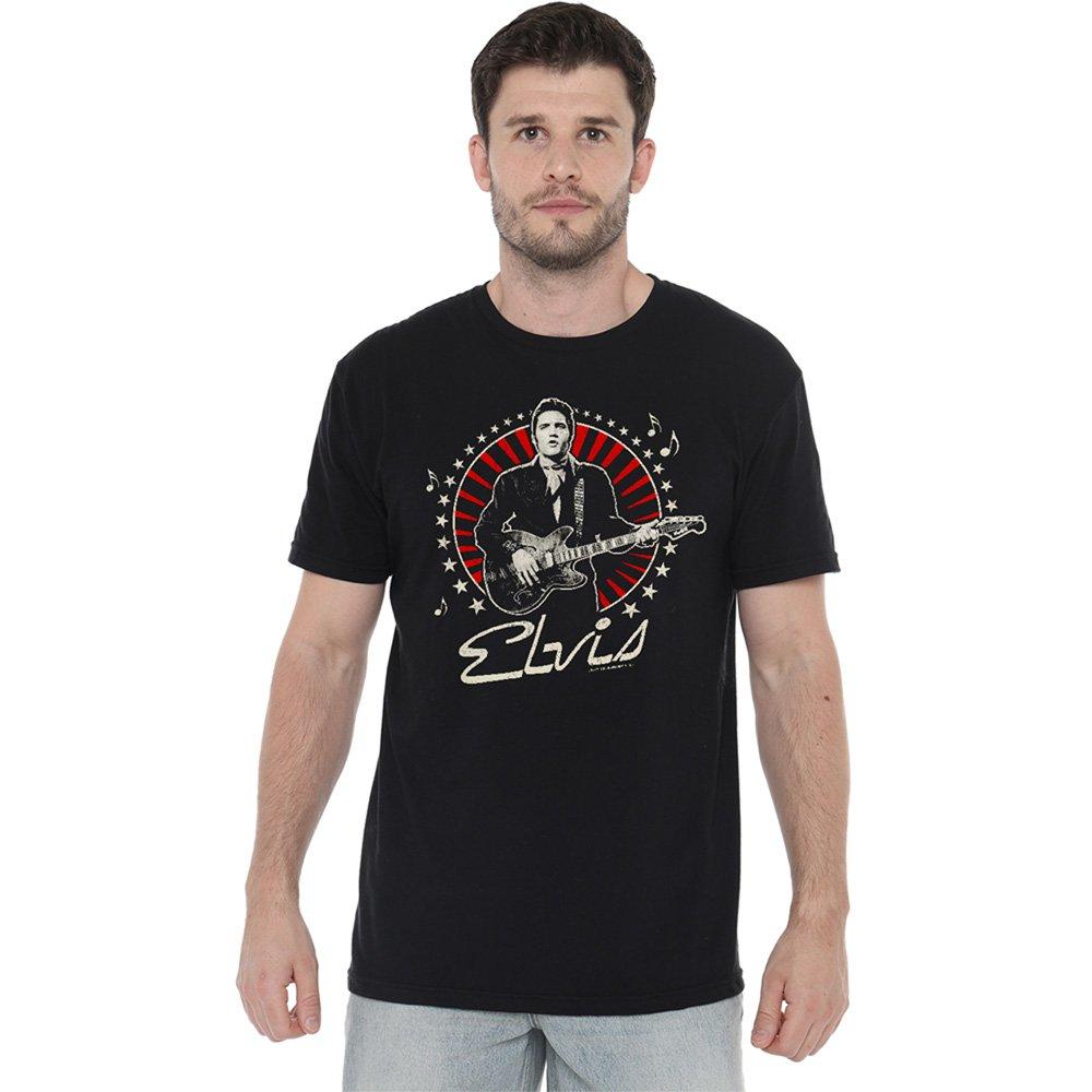 Black - Elvis Presley - Elvis Presley Stars T-Shirt Black - 1
