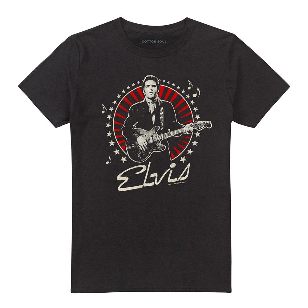 Black - Elvis Presley - Elvis Presley Stars T-Shirt Black - 4