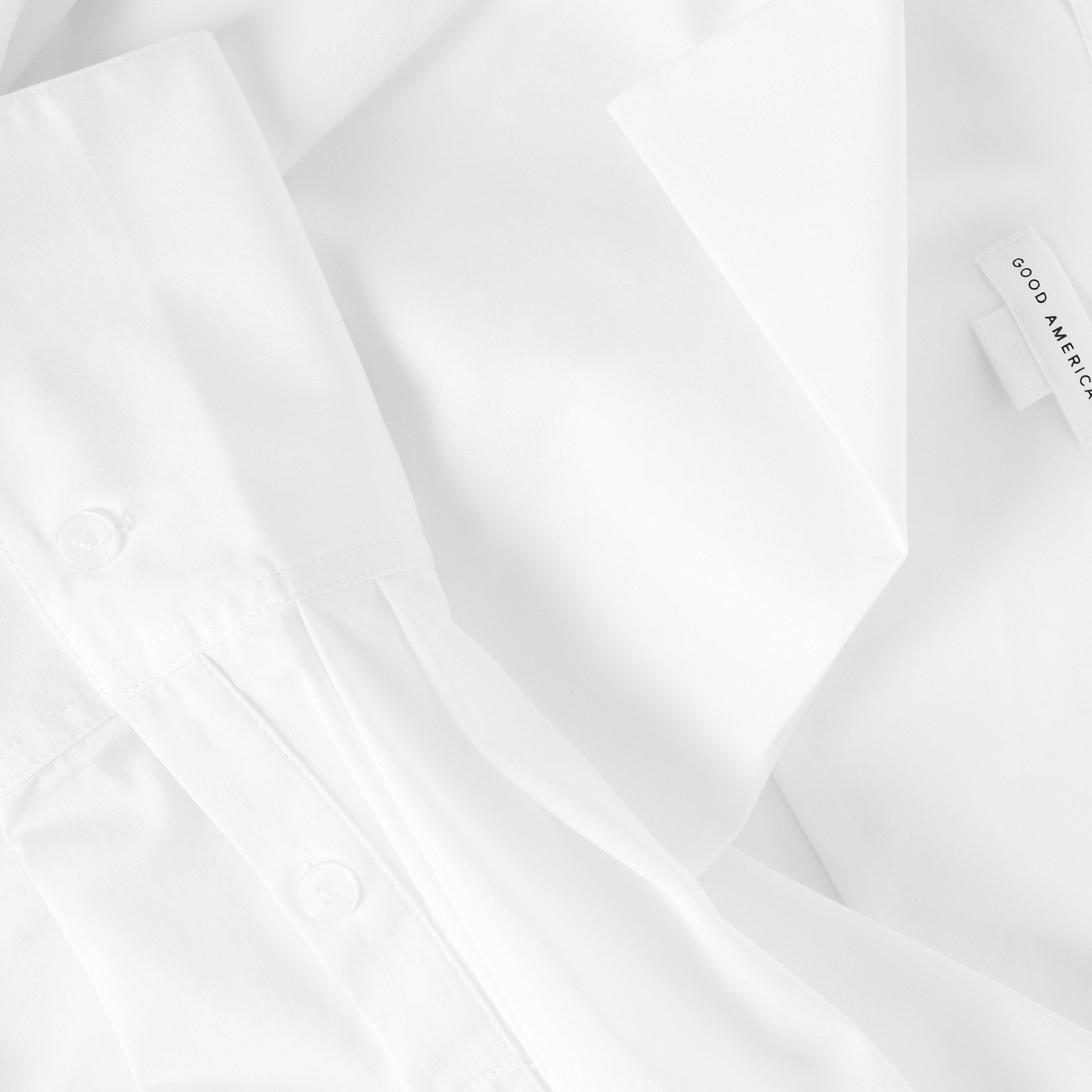 White - Good American - Women's Poplin Bodysuit - 5