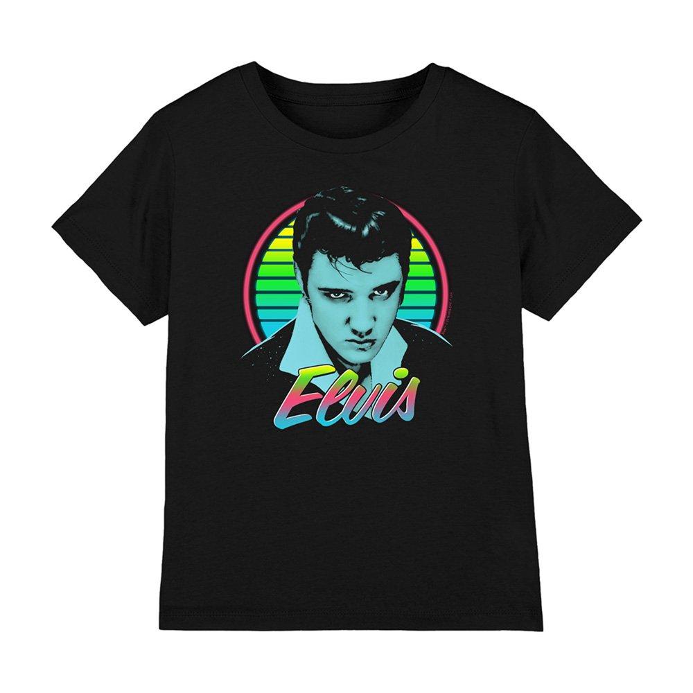 Black - Elvis Presley - Elvis Presley Neon King Kids T-Shirt Black - 1
