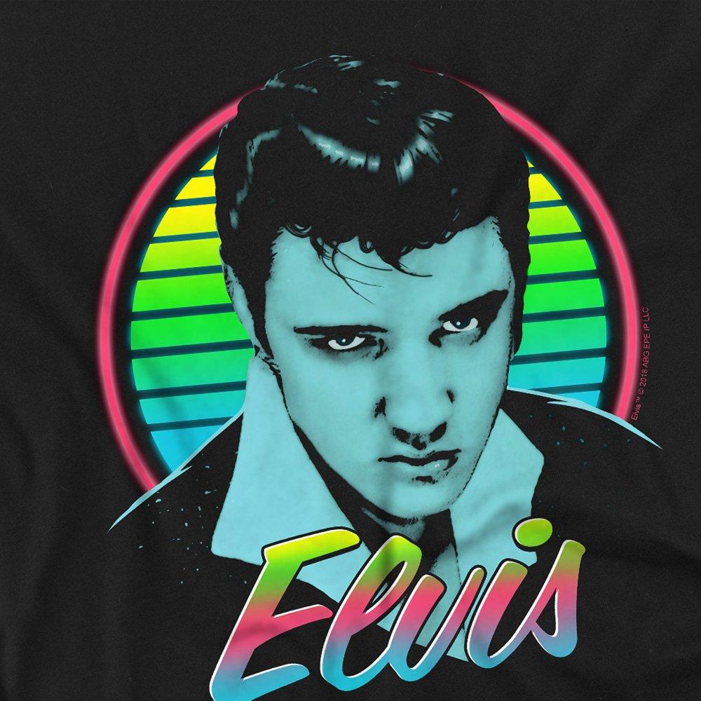 Black - Elvis Presley - Elvis Presley Neon King Kids T-Shirt Black - 2