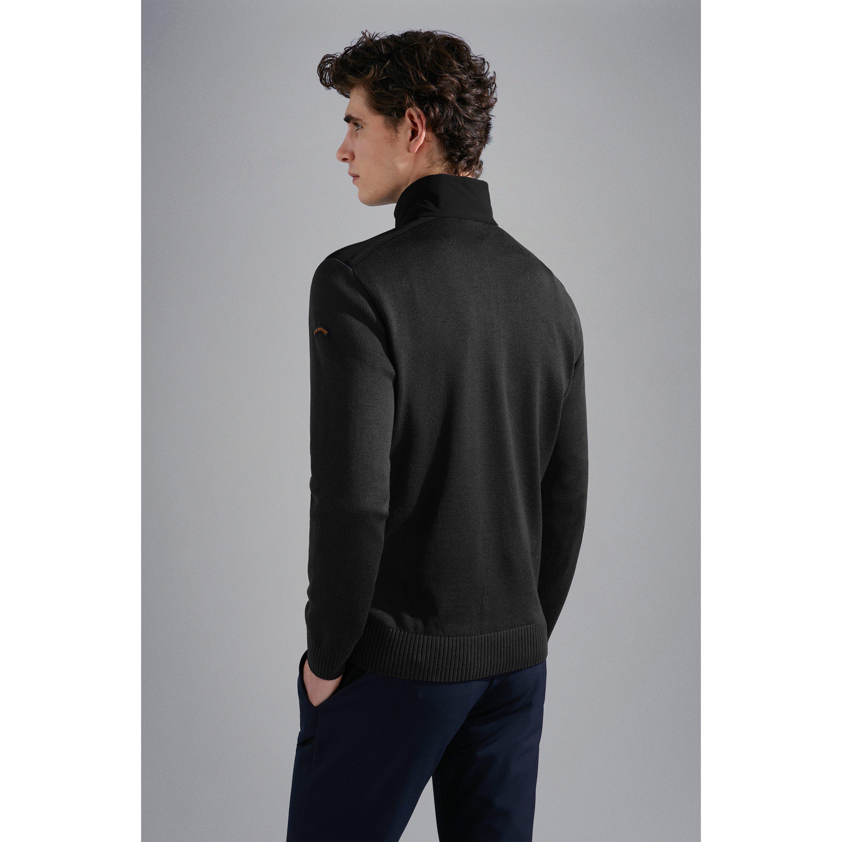 Grey - Paul And Shark - Men's Half-Zip Knitted Top - 4