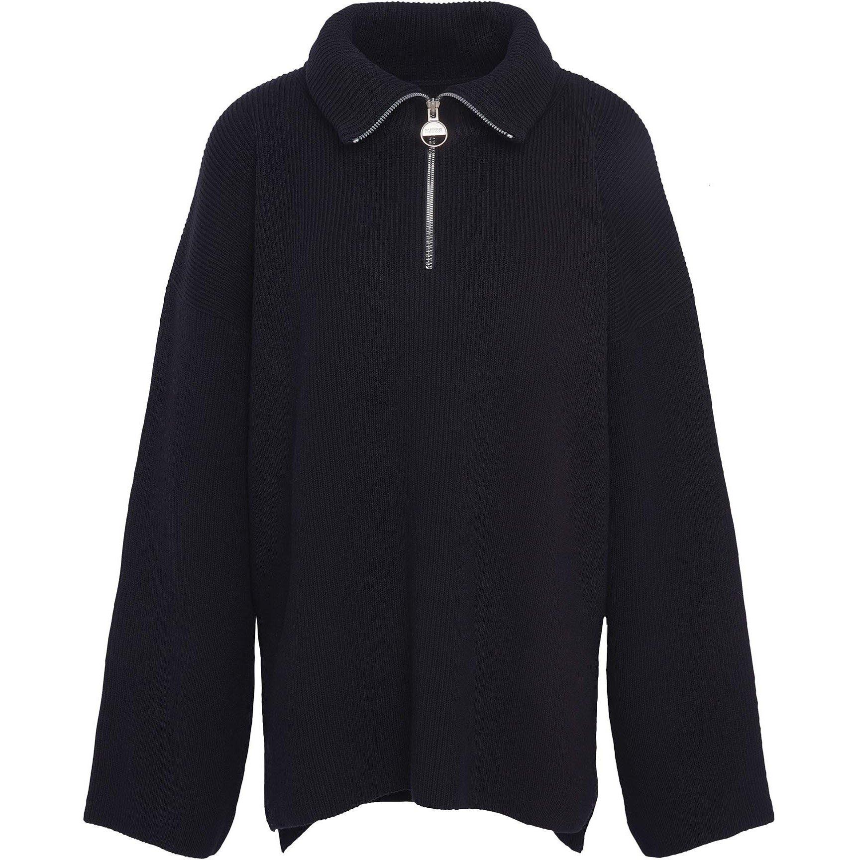 Black - Barbour International - Franchesca Half-Zip Jumper - 5