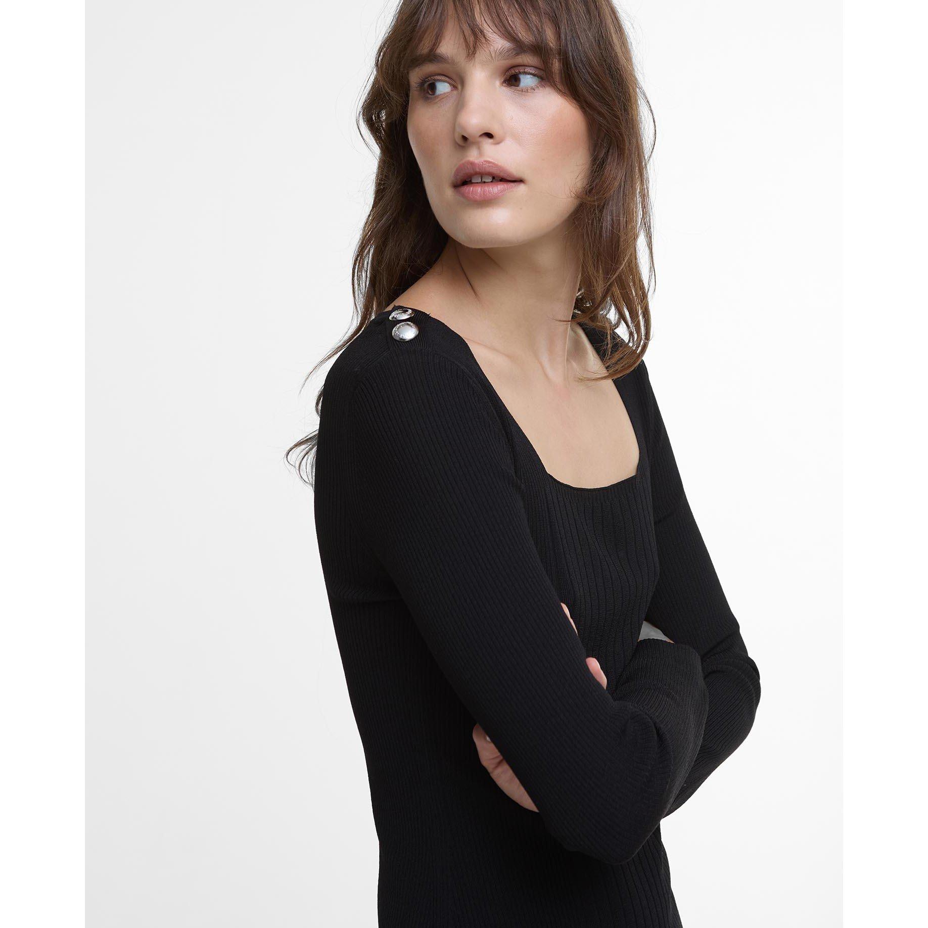 Black - Barbour International - Square-Neck Jumper - 3