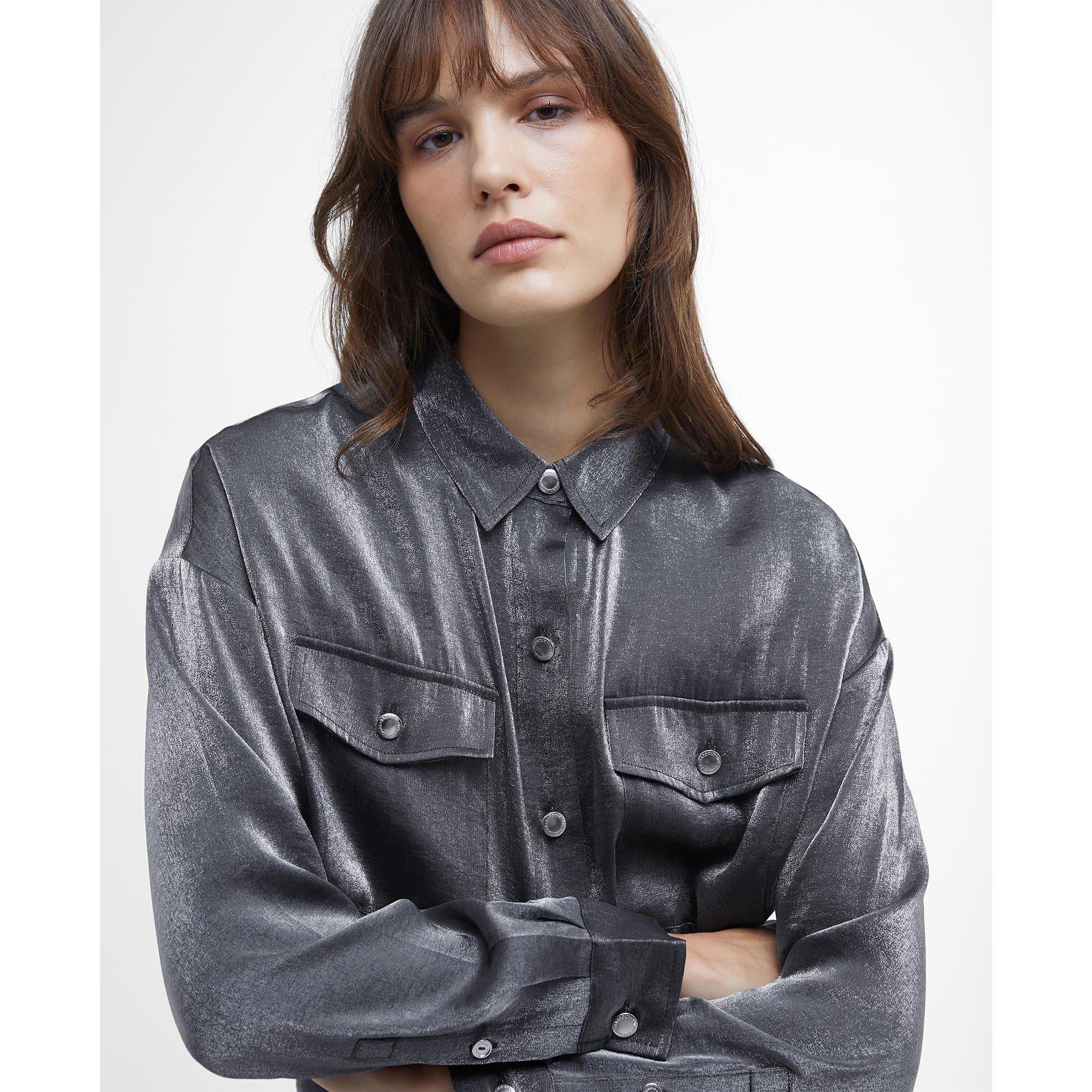 Chrome - Barbour International - Della Satin Long-Sleeved Shirt - 4