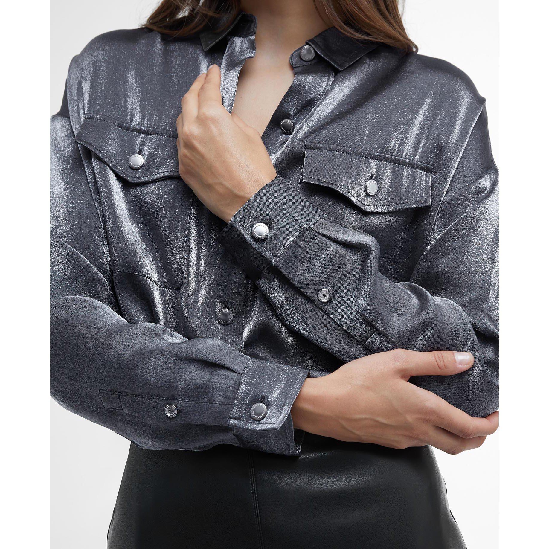 Chrome - Barbour International - Della Satin Long-Sleeved Shirt - 5