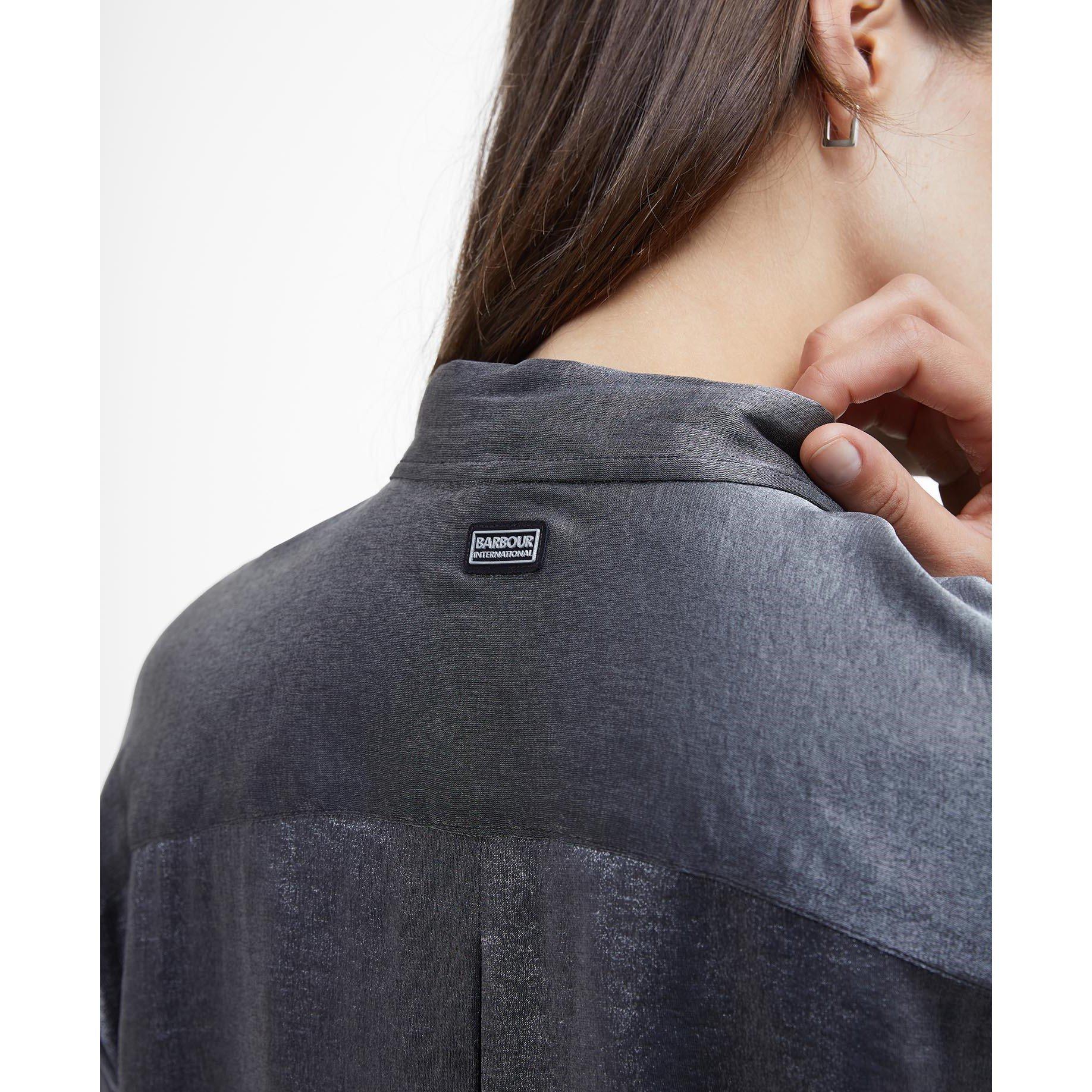 Chrome - Barbour International - Della Satin Long-Sleeved Shirt - 6