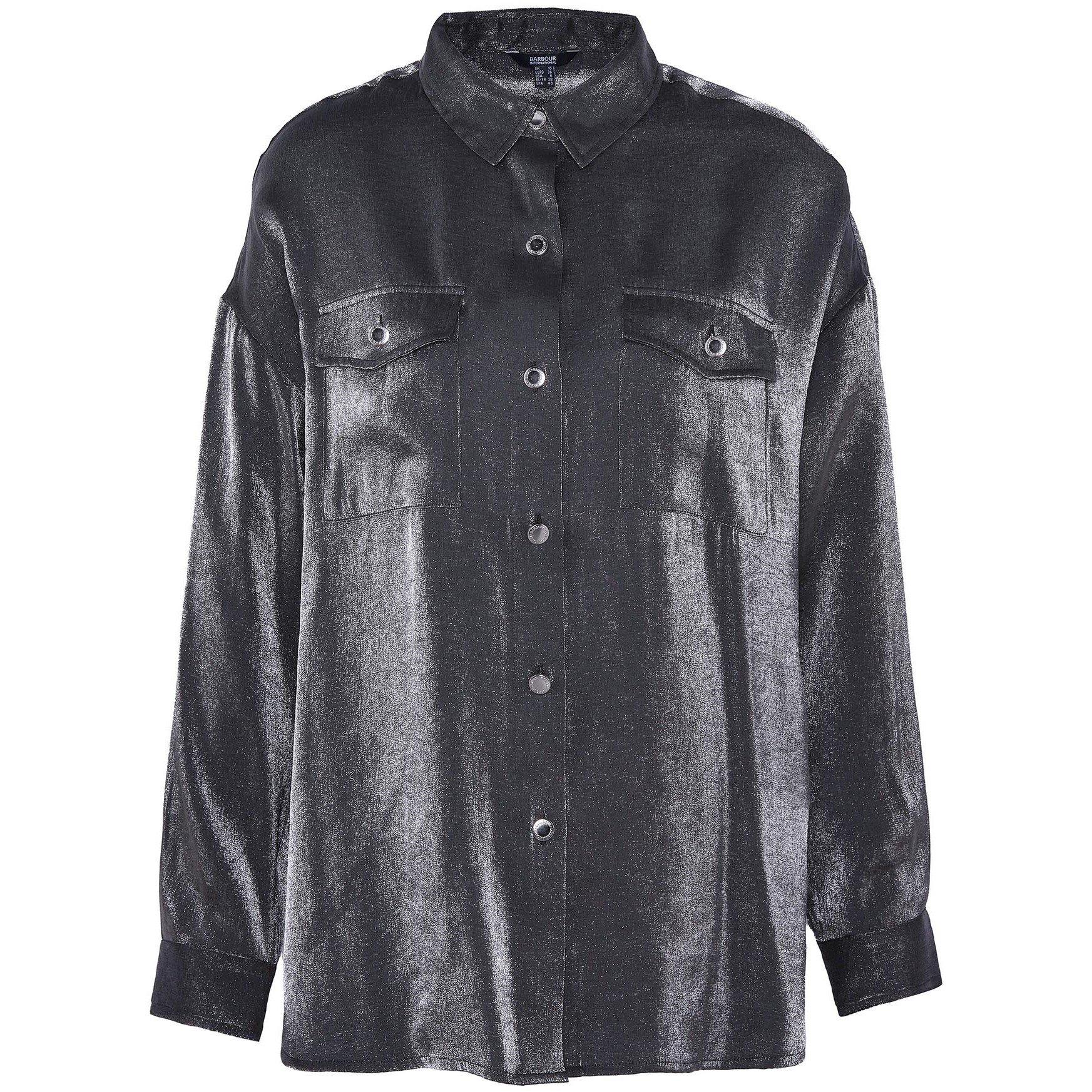 Chrome - Barbour International - Della Satin Long-Sleeved Shirt - 7