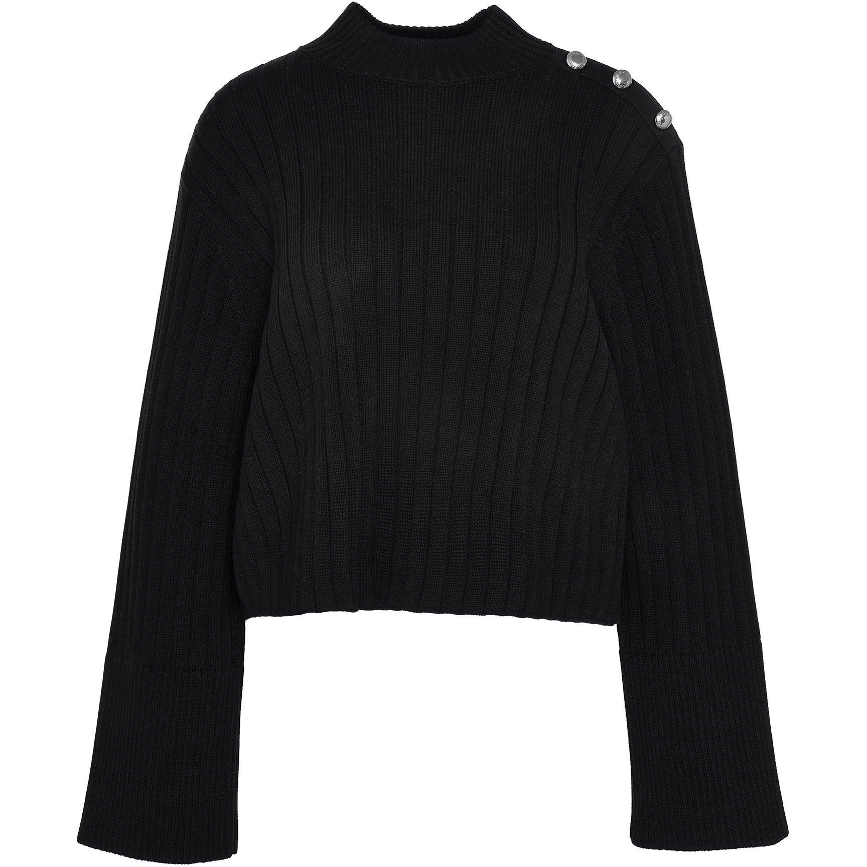 Black - Barbour International - Della Cropped Jumper - 7