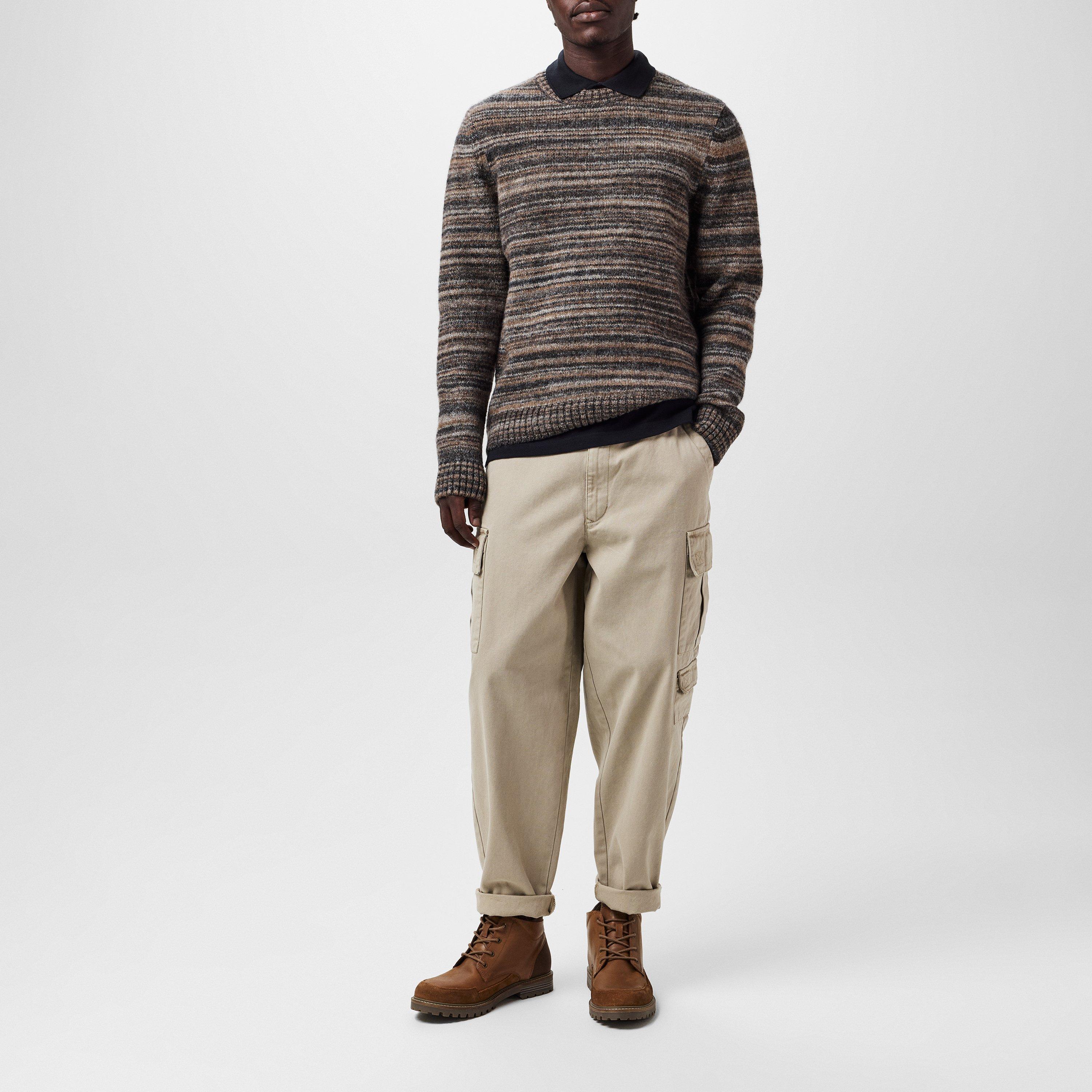 Charcoal CH91 - Barbour - Pateley Striped Crew Neck Jumper - 5