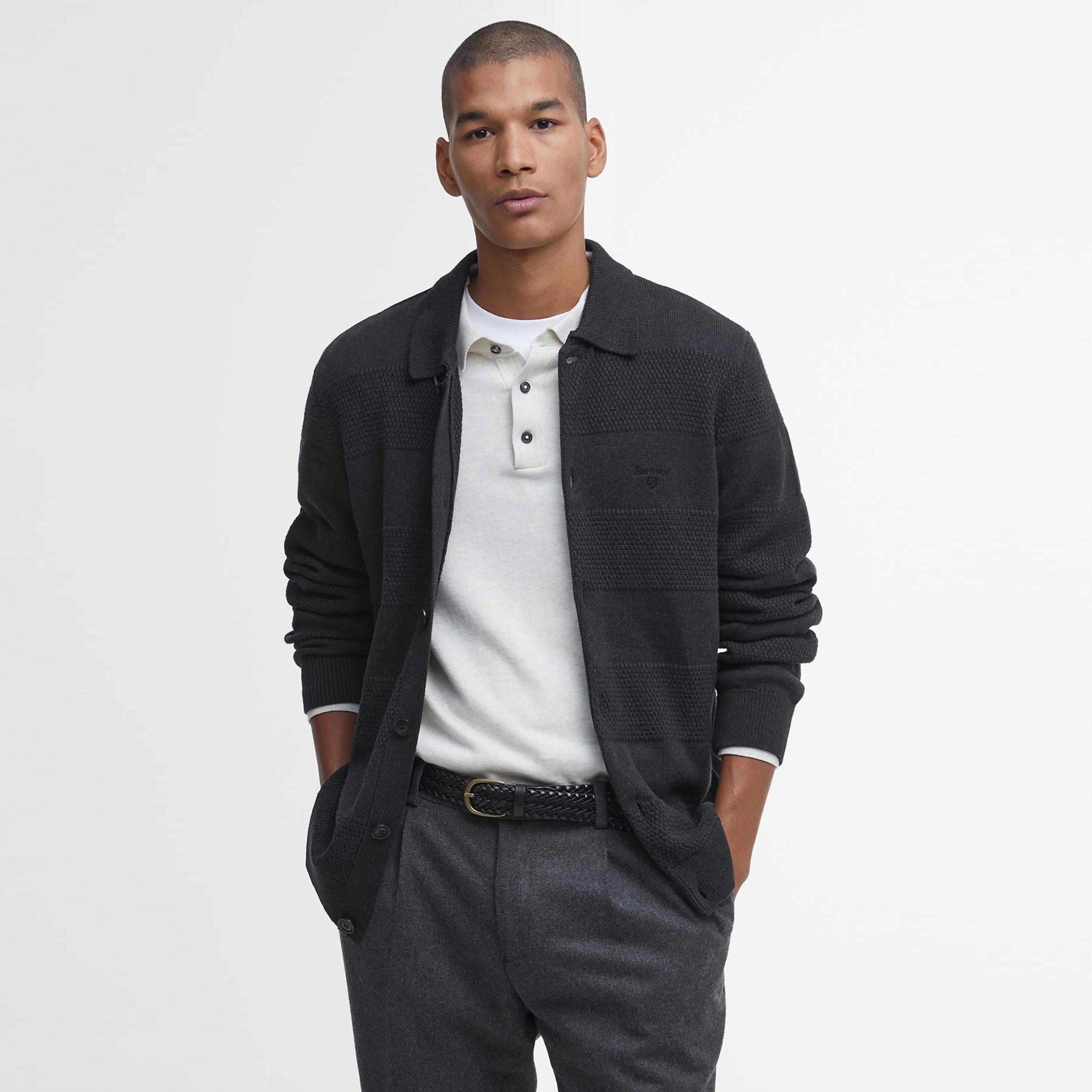 Black BK52 - Barbour - Filley Collared Cardigan - 2