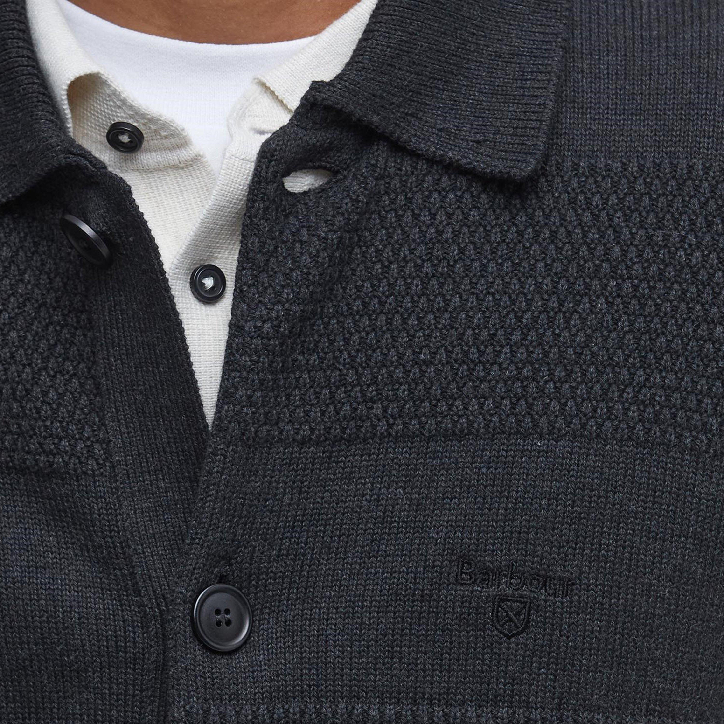 Black BK52 - Barbour - Filley Collared Cardigan - 4
