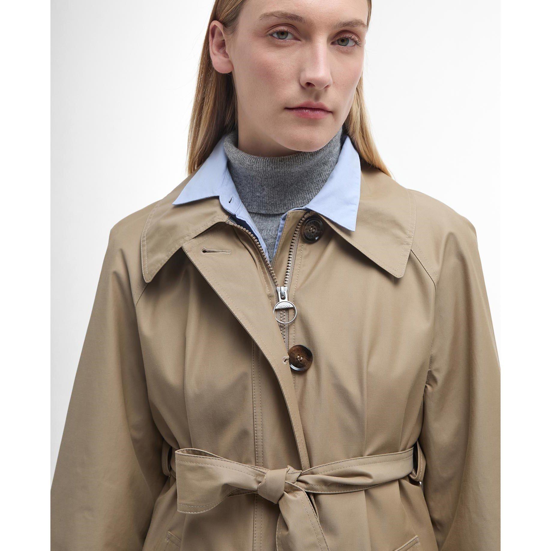 ジャケット・アウター Barbour Trench coat S Barbour Trench Oiled Jacket Coat sage green oiled cotton