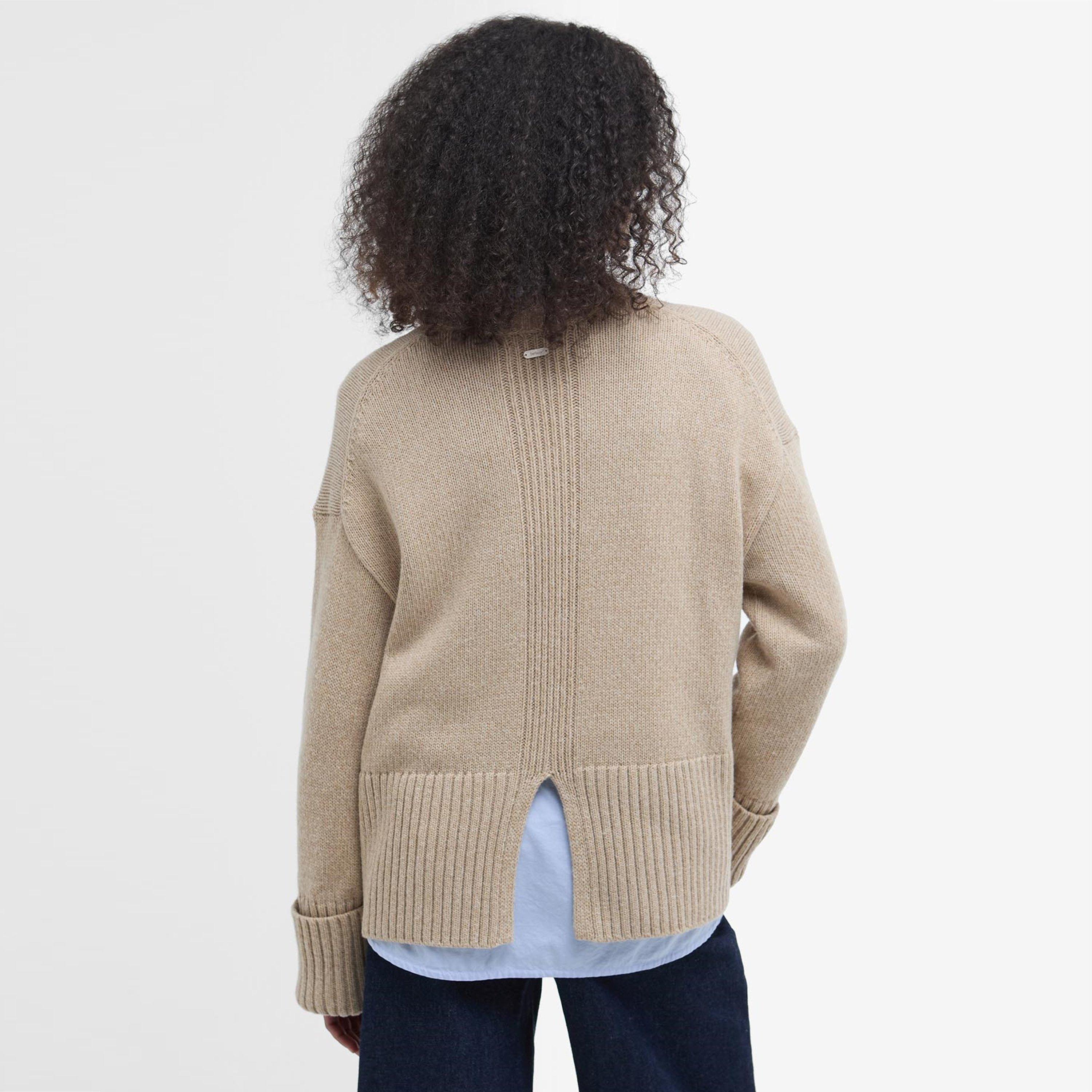 Camel - Barbour - Cassandra Crew Neck Jumper - 3