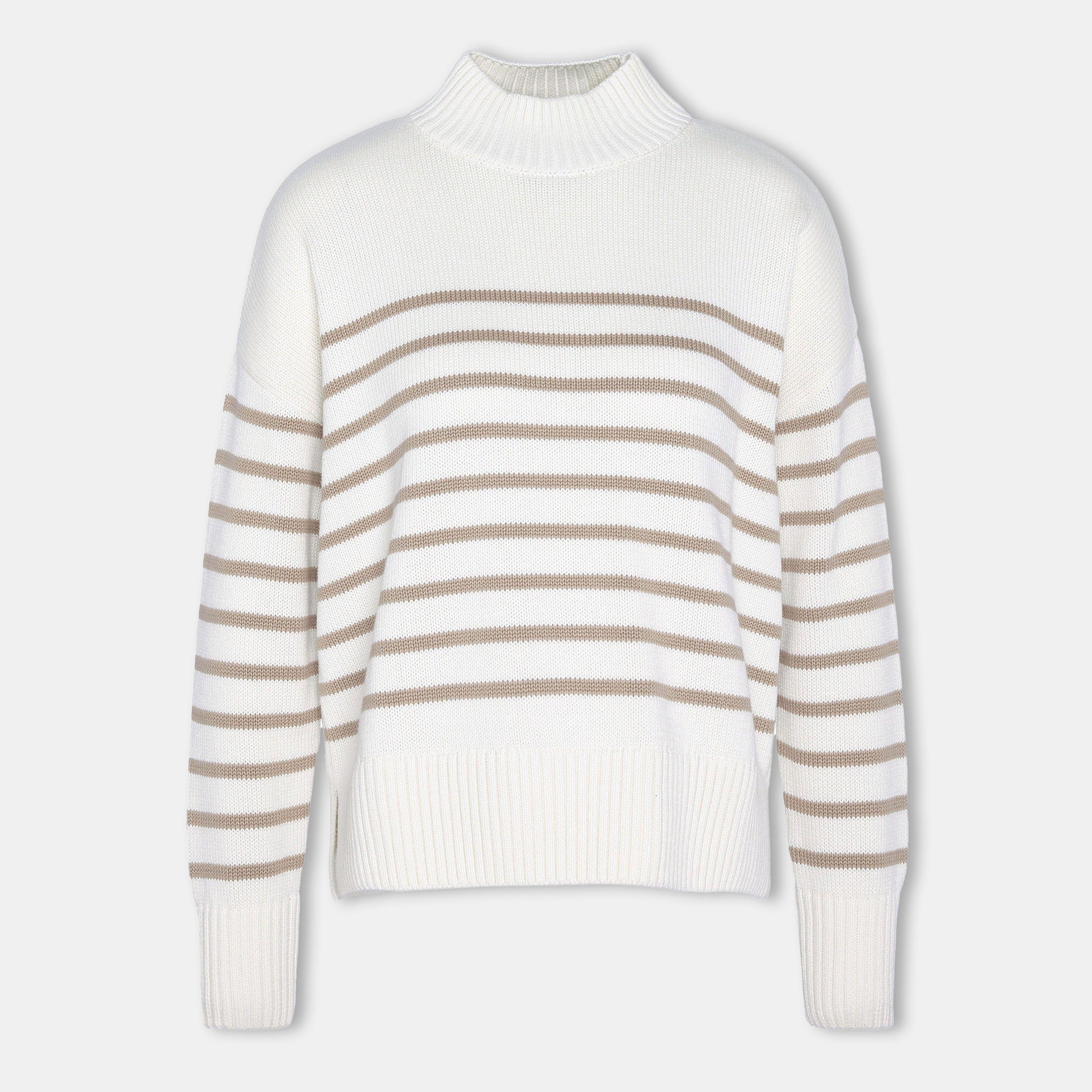Barbour Shelly Striped High-Neck Jumper