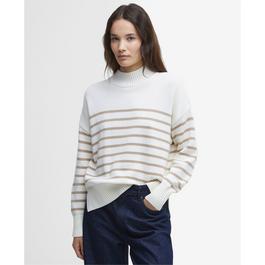 Barbour Shelly Striped High-Neck Jumper