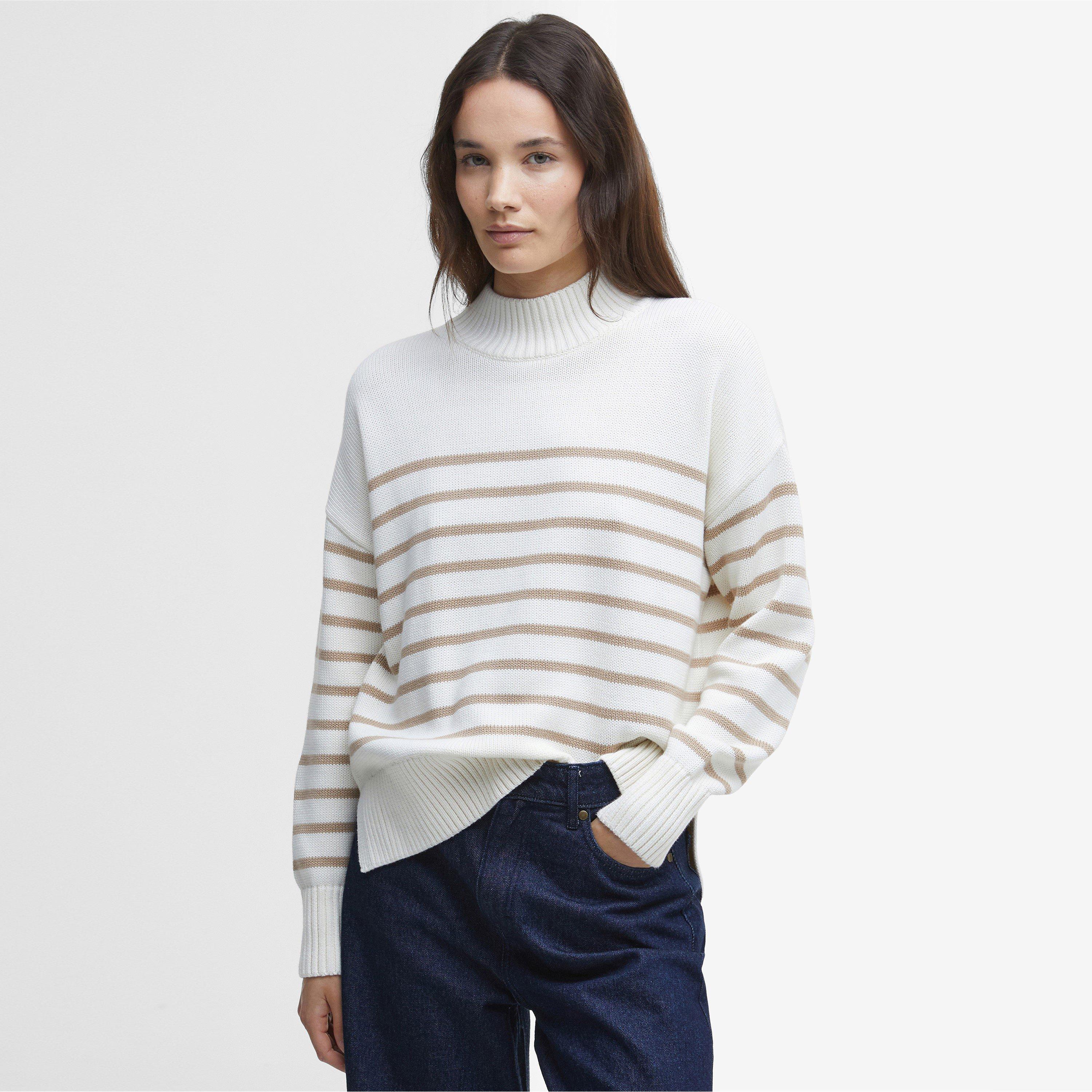 Cloud/Camel - Barbour - Shelly Striped High-Neck Jumper - 2