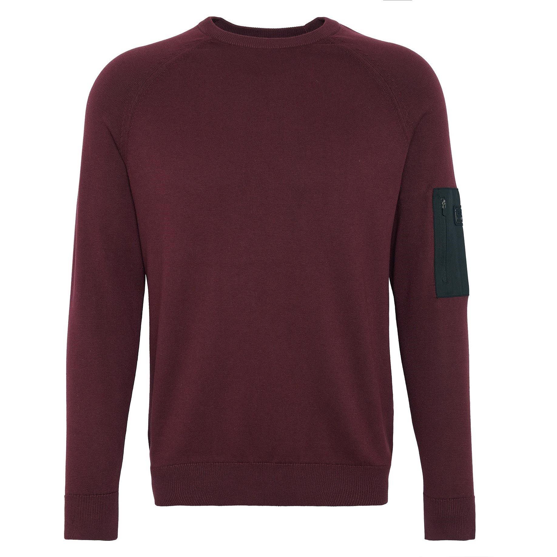 Bordeaux RE98 - Barbour International - Blades Crew Neck Jumper - 1