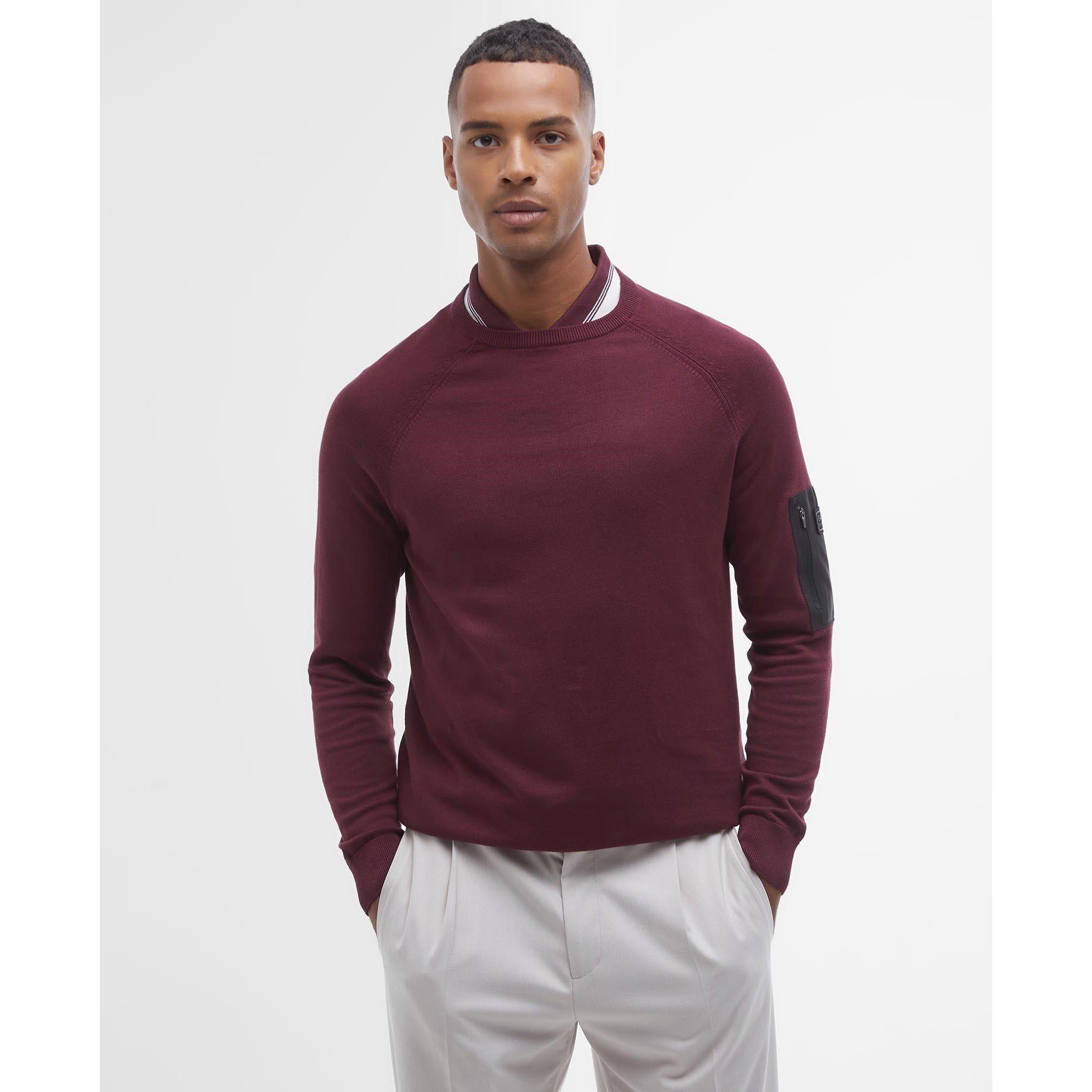 Bordeaux RE98 - Barbour International - Blades Crew Neck Jumper - 2
