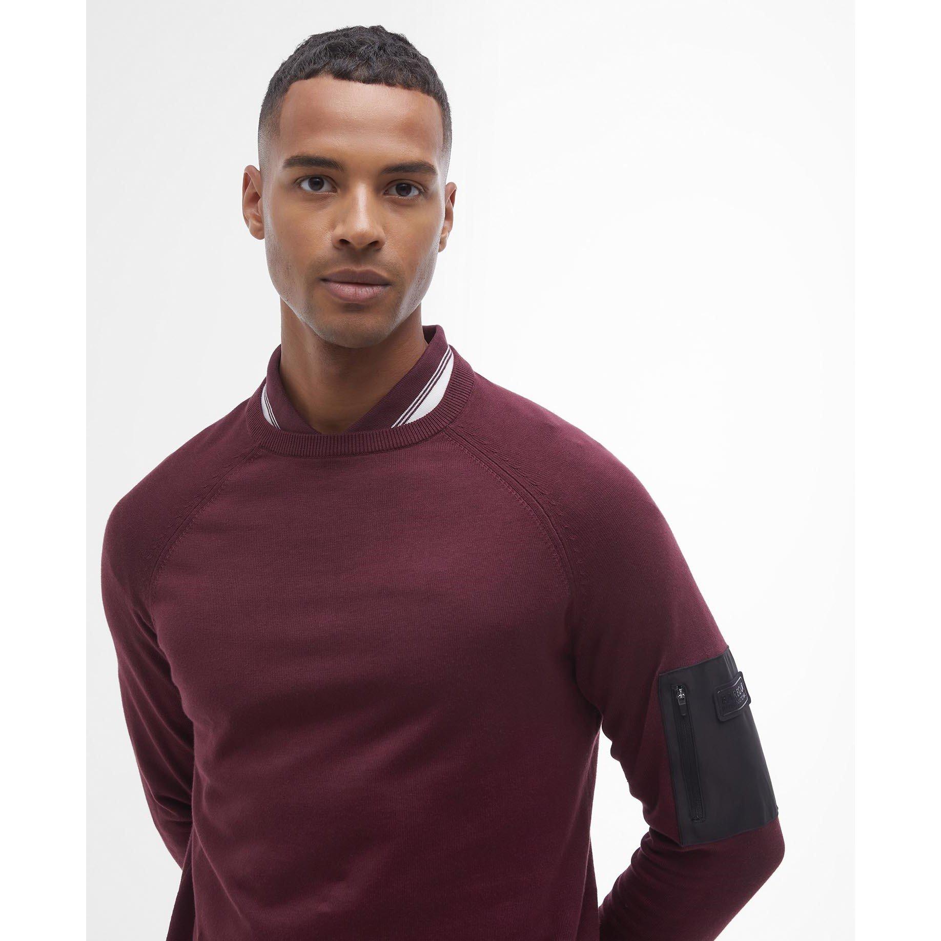 Bordeaux RE98 - Barbour International - Blades Crew Neck Jumper - 4