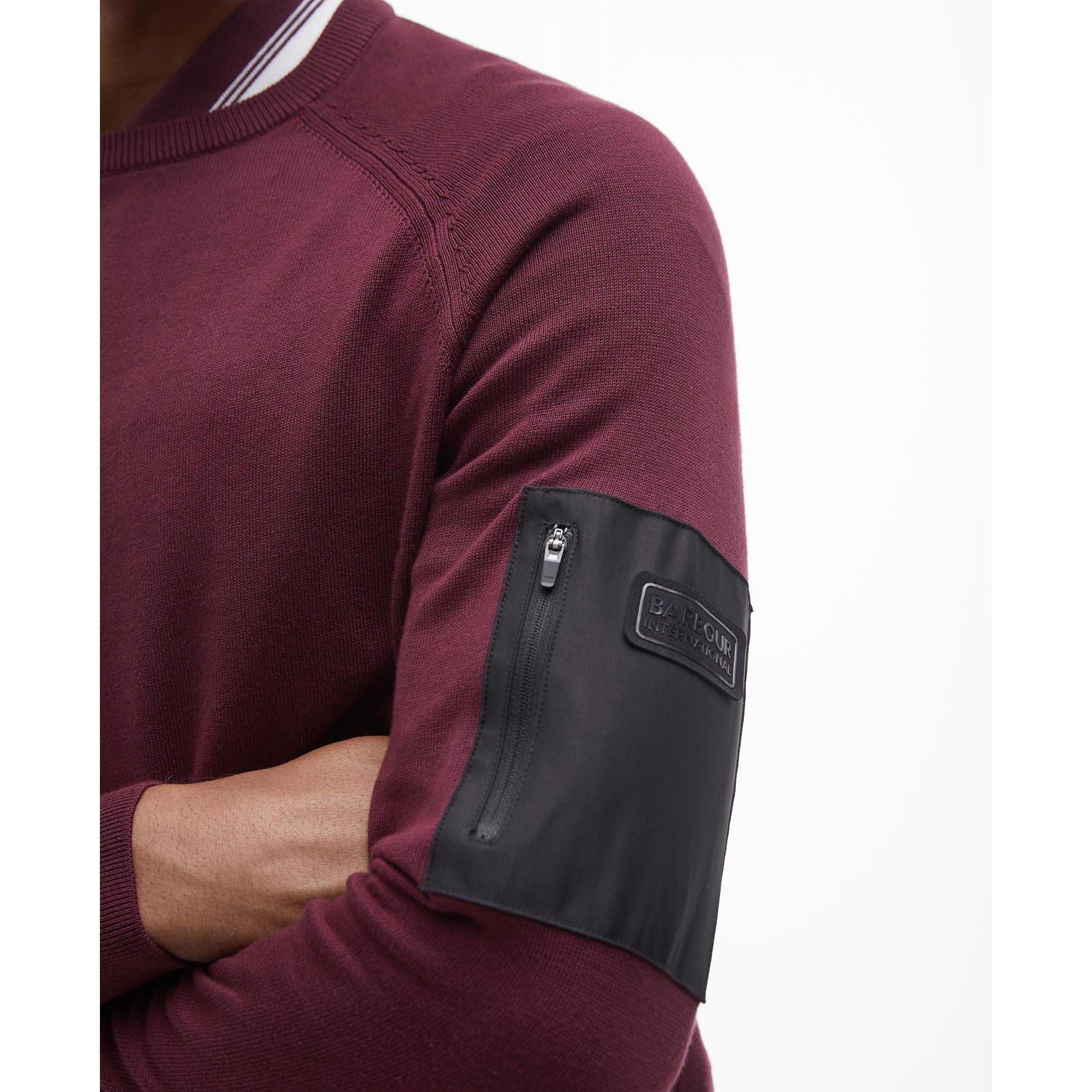 Bordeaux RE98 - Barbour International - Blades Crew Neck Jumper - 5