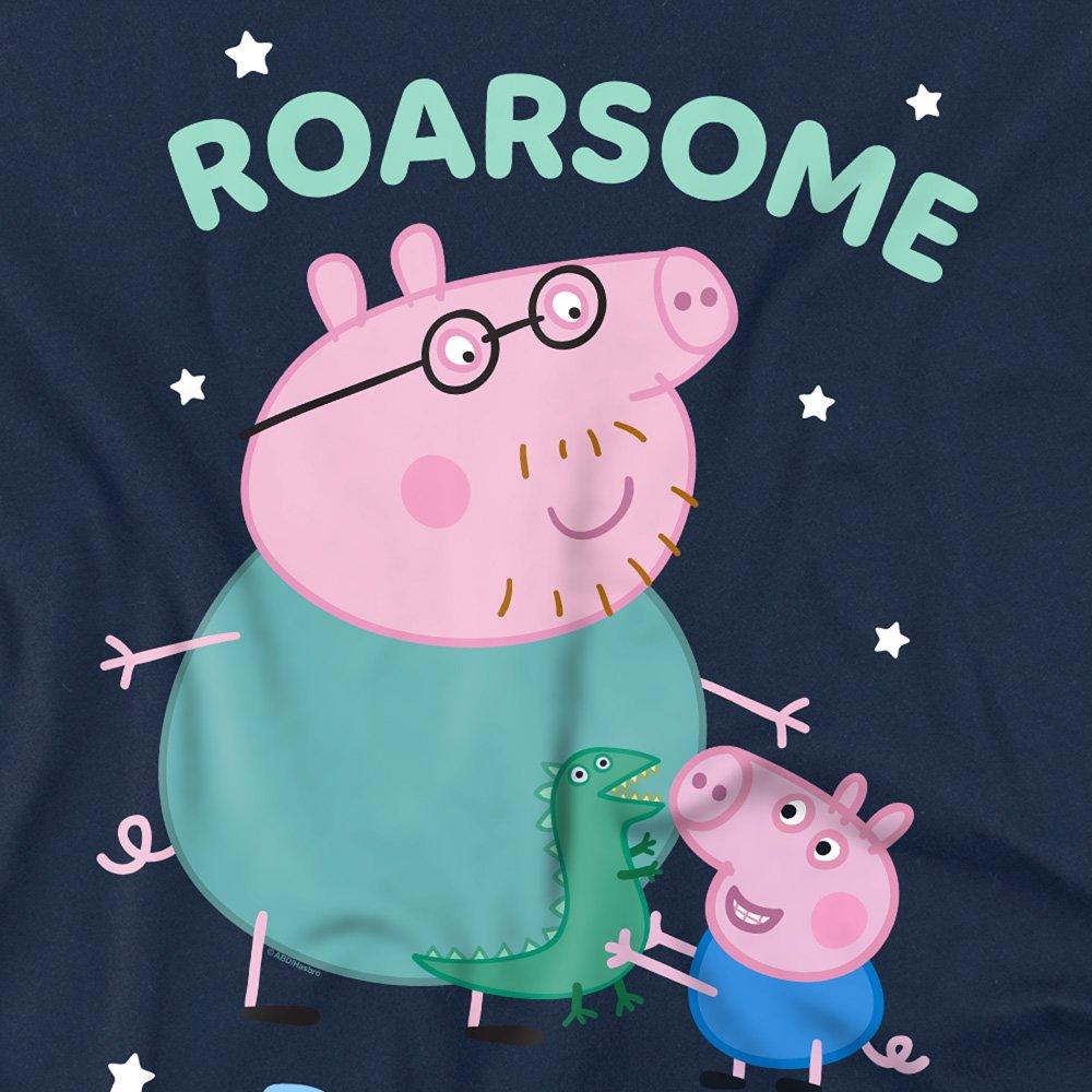 Navy - Hasbro - Peppa Pig Roarsome Daddy Pig T Shirt Navy - 2