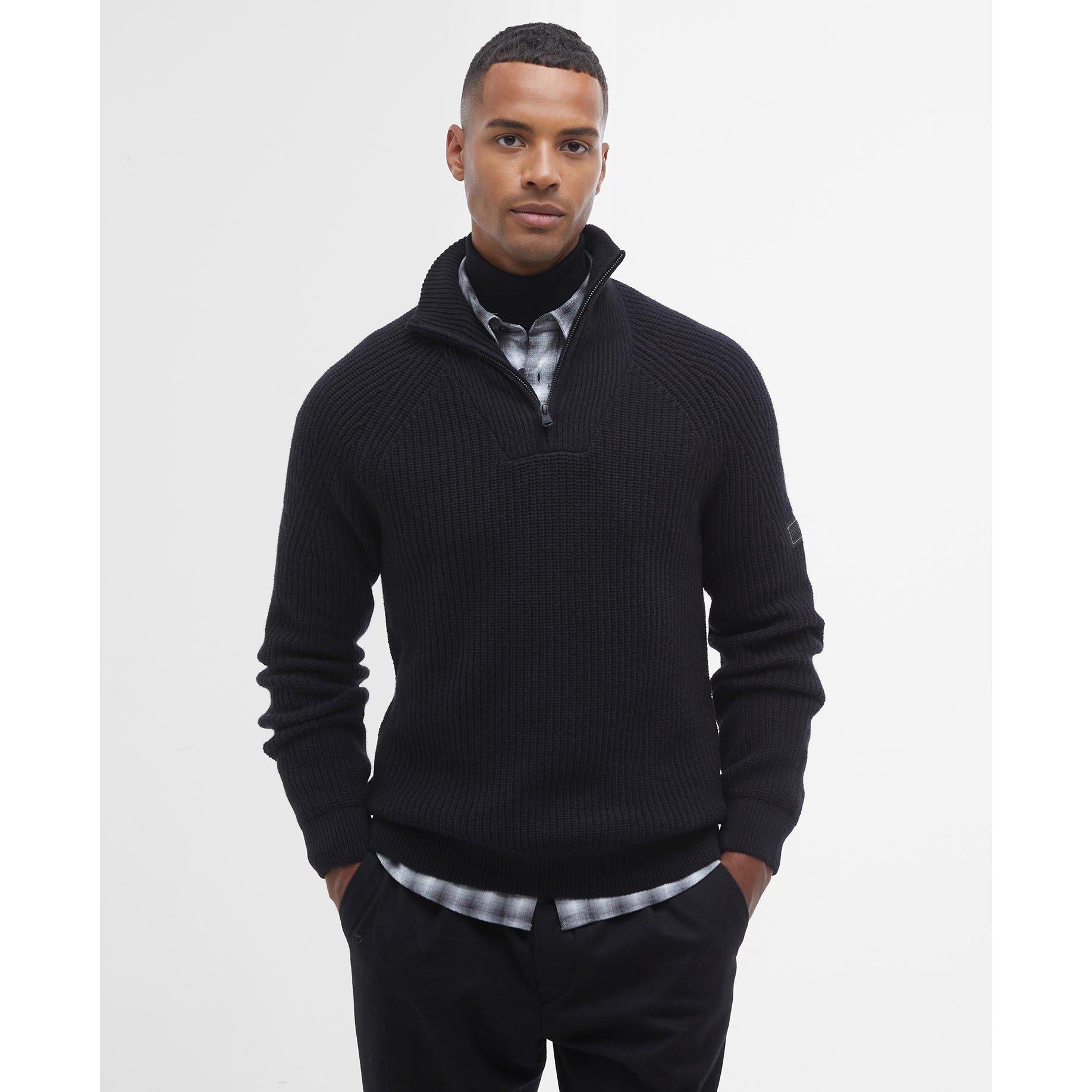 Black BK11 - Barbour International - Chester Half-Zip Jumper - 2