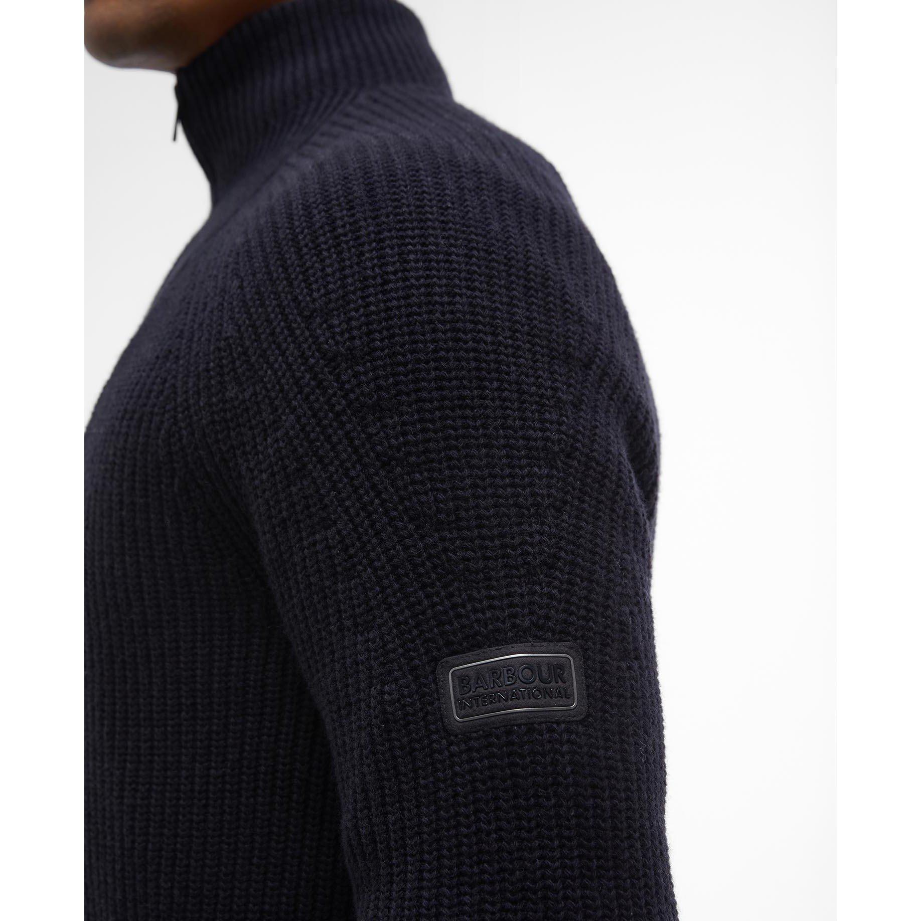 Black BK11 - Barbour International - Chester Half-Zip Jumper - 5