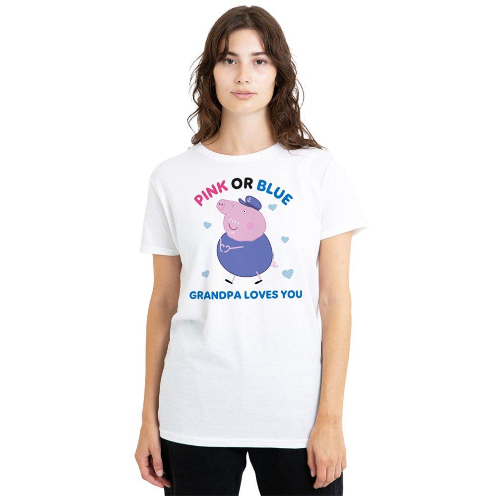 White - Hasbro - Peppa Pig Pink Or Blue Grandpa Pig Loves You T Shi - 1