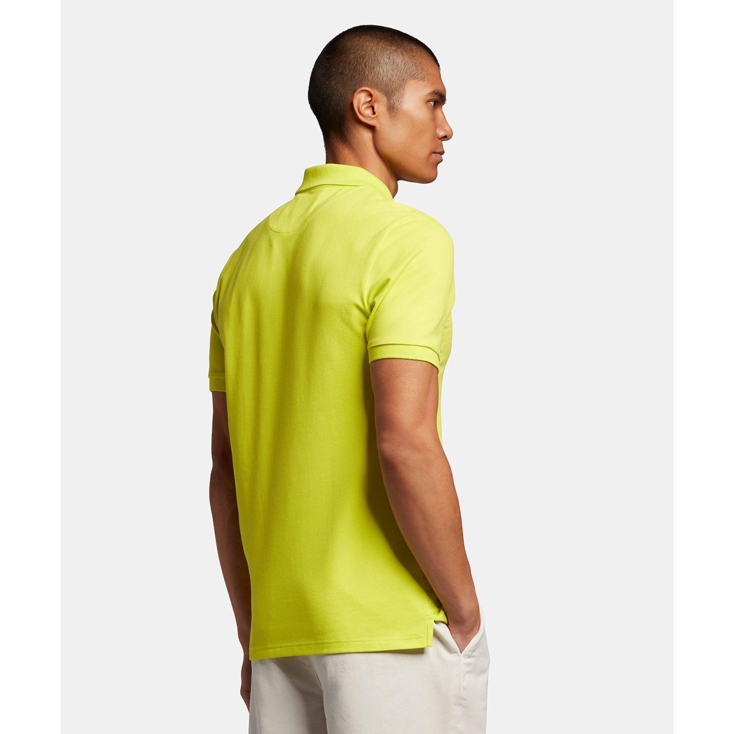 Yellow - Lyle and Scott - Plain Polo Shirt - 3