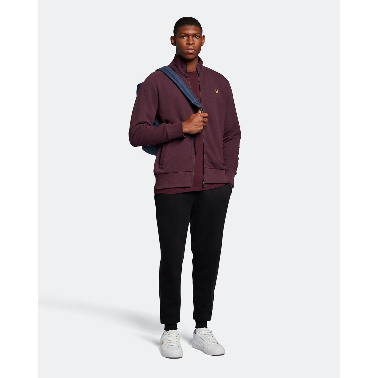 Burgundy - Lyle and Scott - Track Top - 3
