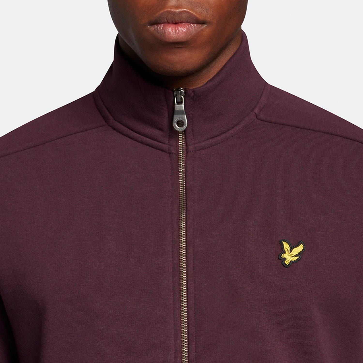Burgundy - Lyle and Scott - Track Top - 4