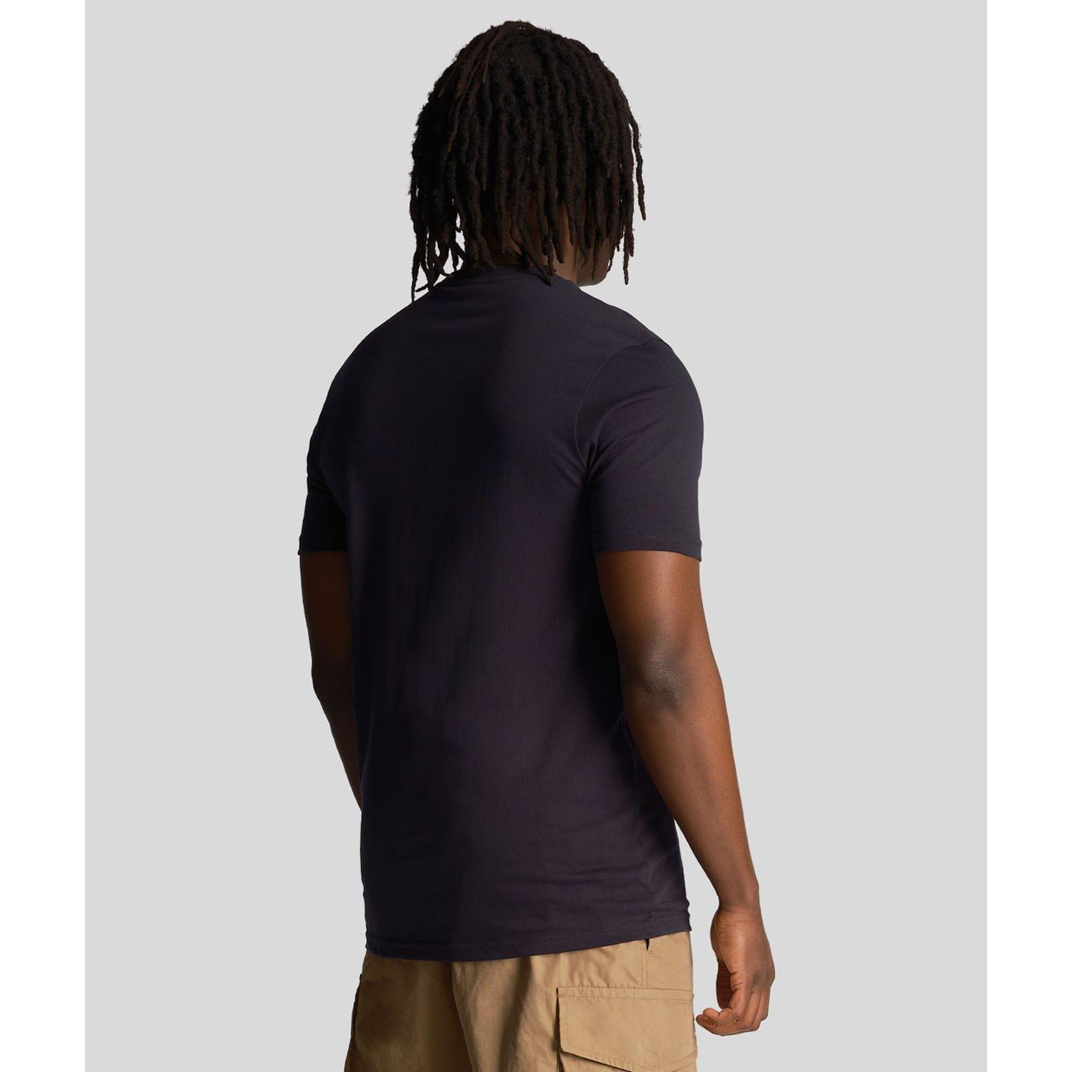 Navy - Lyle and Scott - Embroidered T-Shirt - 3