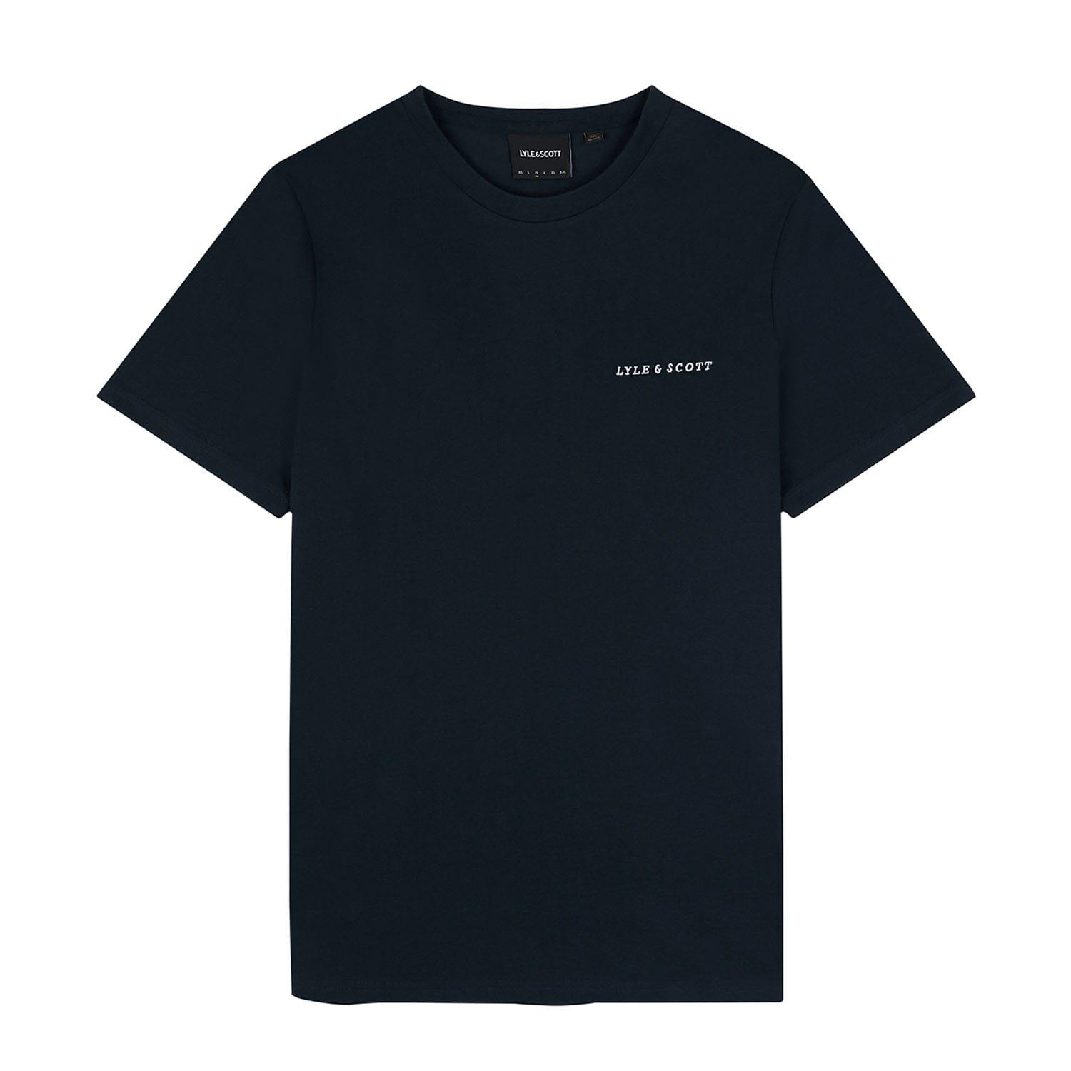 Navy - Lyle and Scott - Embroidered T-Shirt - 5