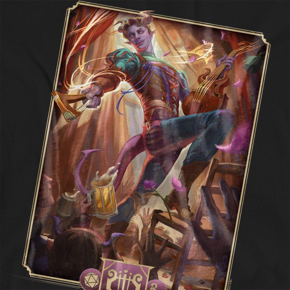 Black - Hasbro - Dungeons & Dragons - 2024 Bard Key Art T-Shirt - 2