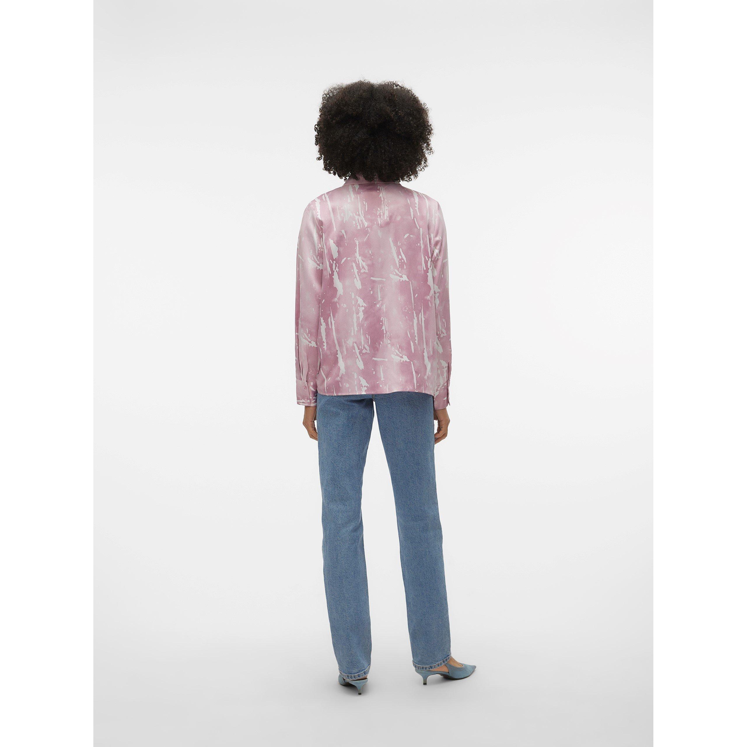 Orchidee Mist - Vero Moda - Women's Long-Sleeve Patterned Shirt - 3