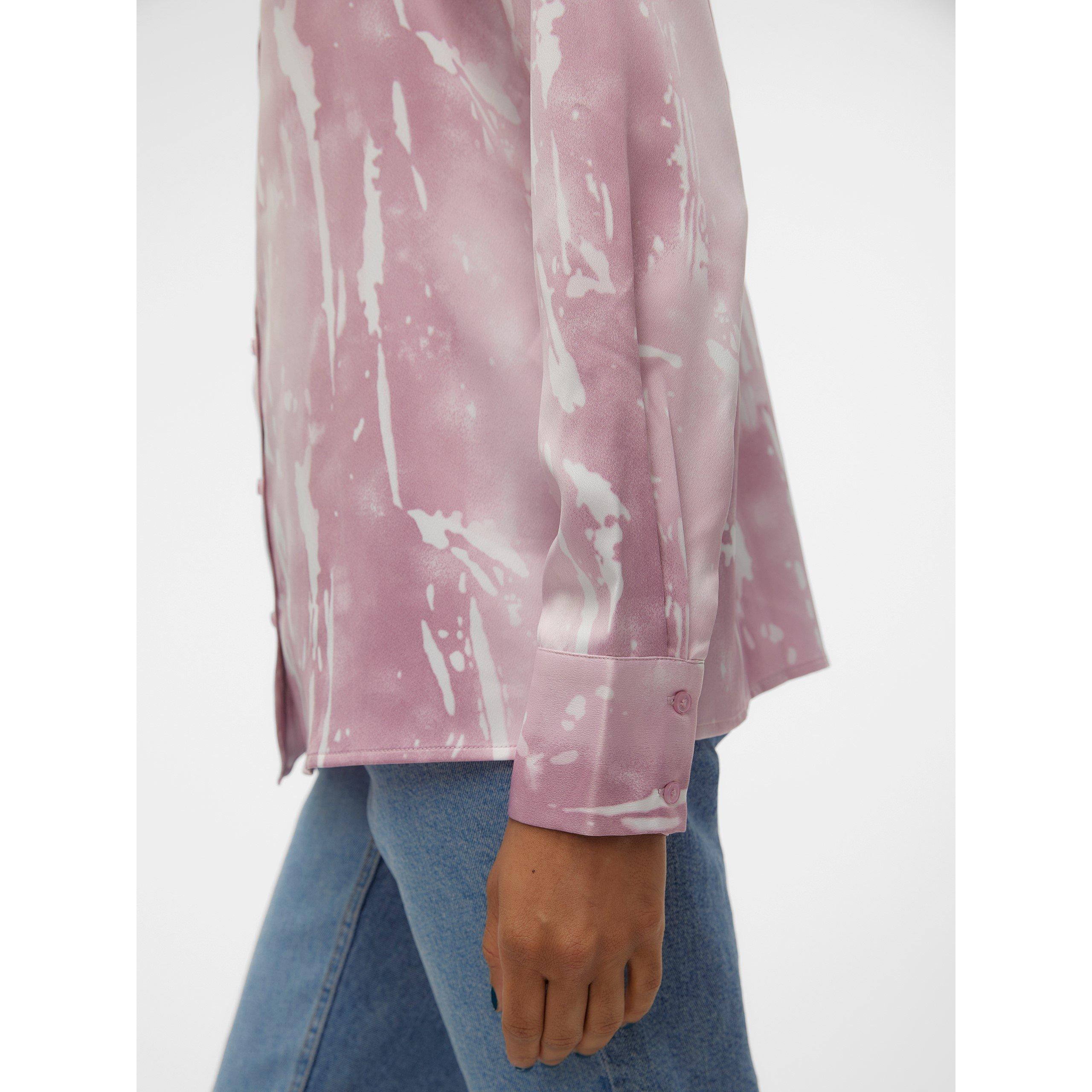 Orchidee Mist - Vero Moda - Women's Long-Sleeve Patterned Shirt - 4