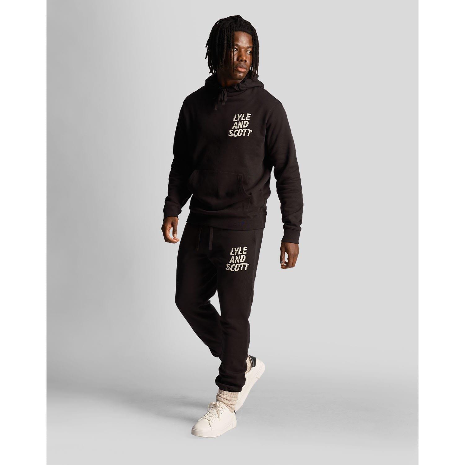 Black - Lyle and Scott - Ripple Logo Joggers - 2