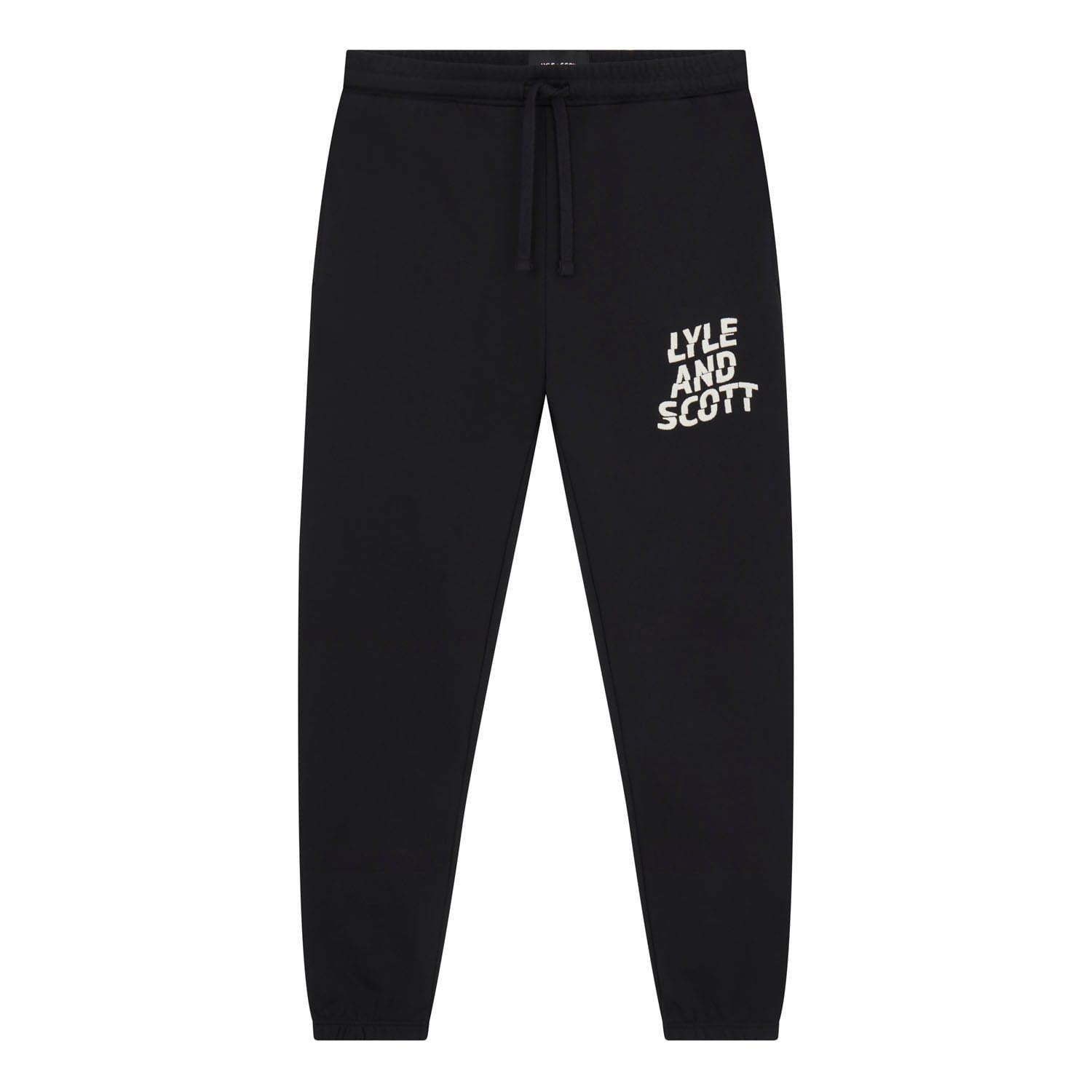 Black - Lyle and Scott - Ripple Logo Joggers - 5