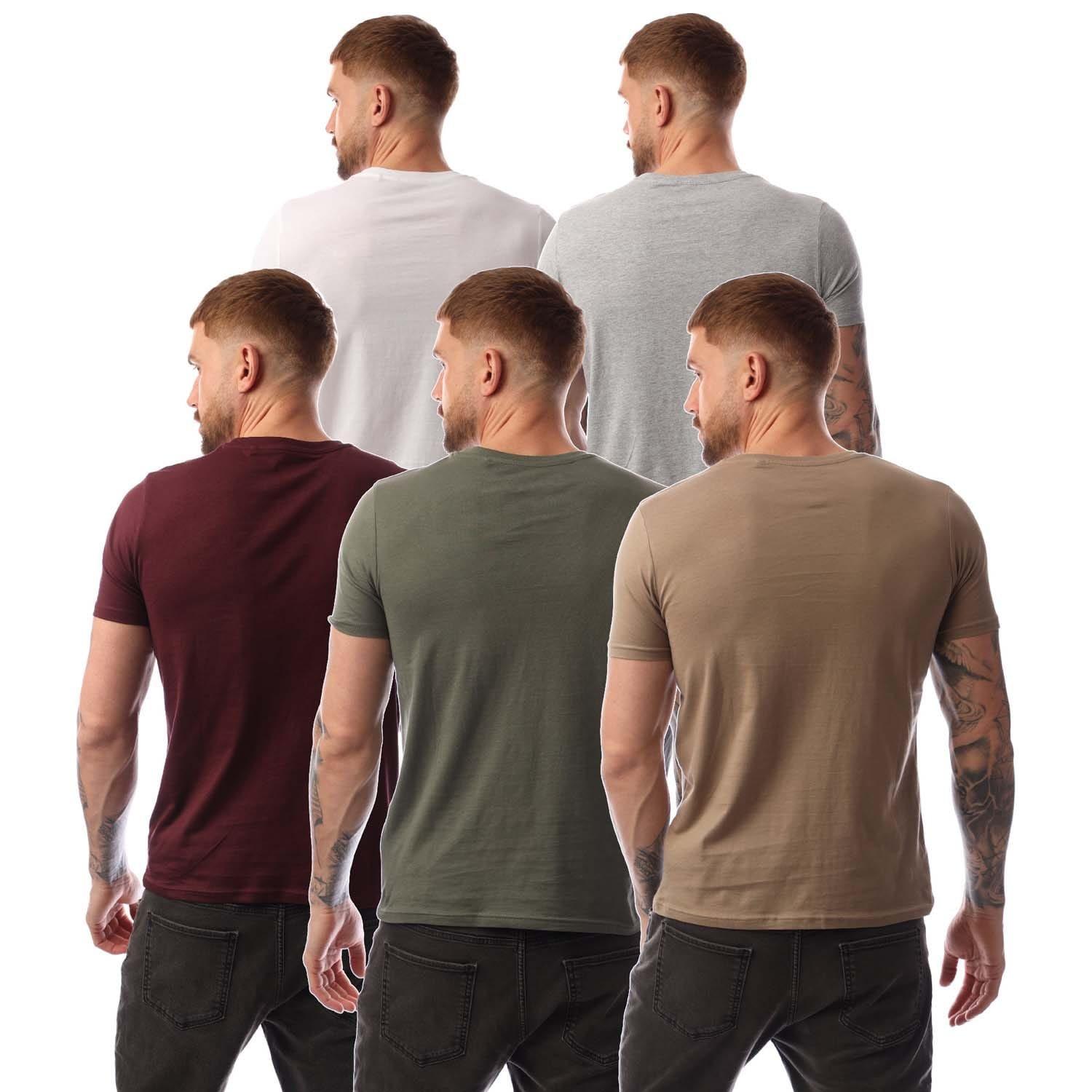 Grey Green - Farah - Wardlow 5 Pack Lounge T-Shirts - 2