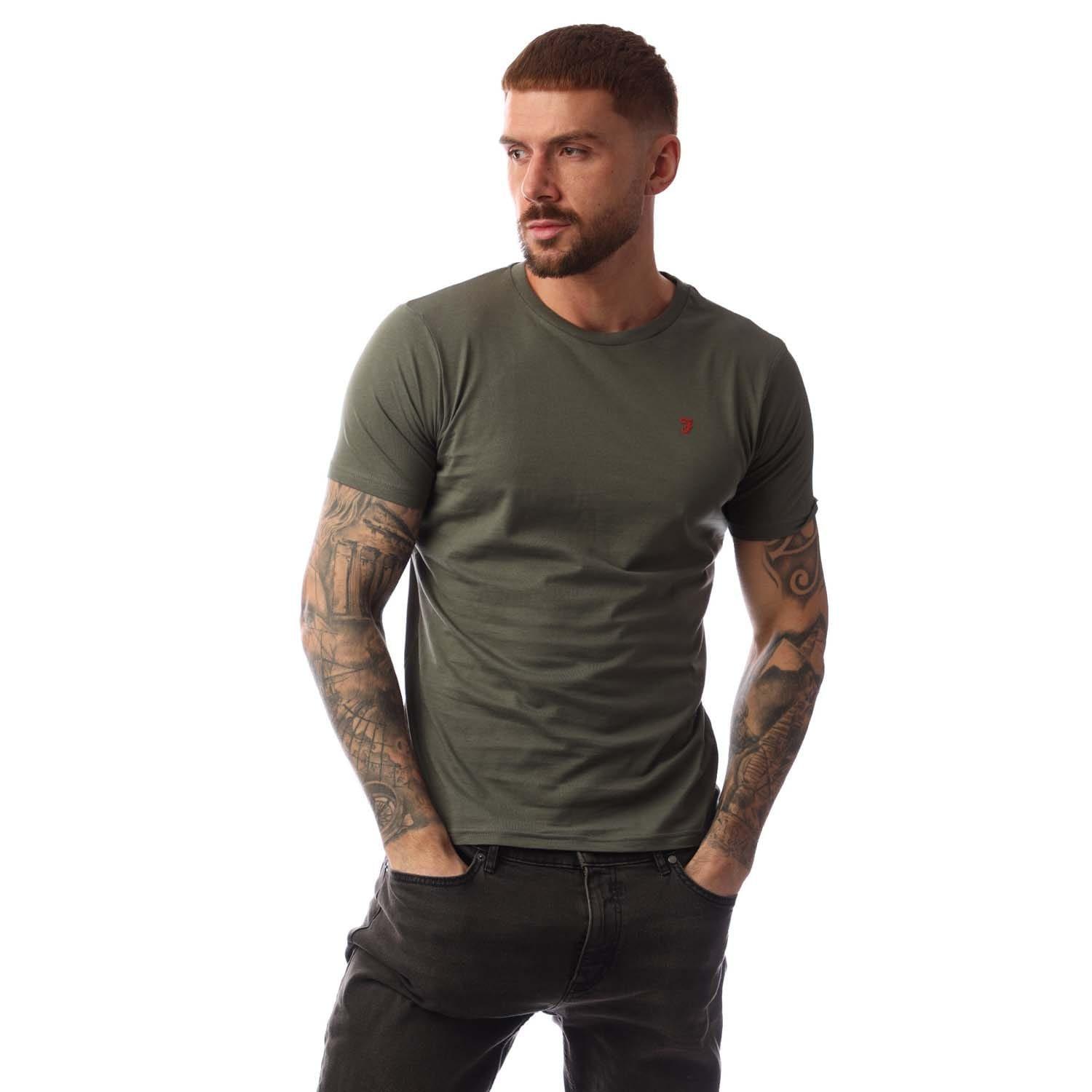 Grey Green - Farah - Wardlow 5 Pack Lounge T-Shirts - 3