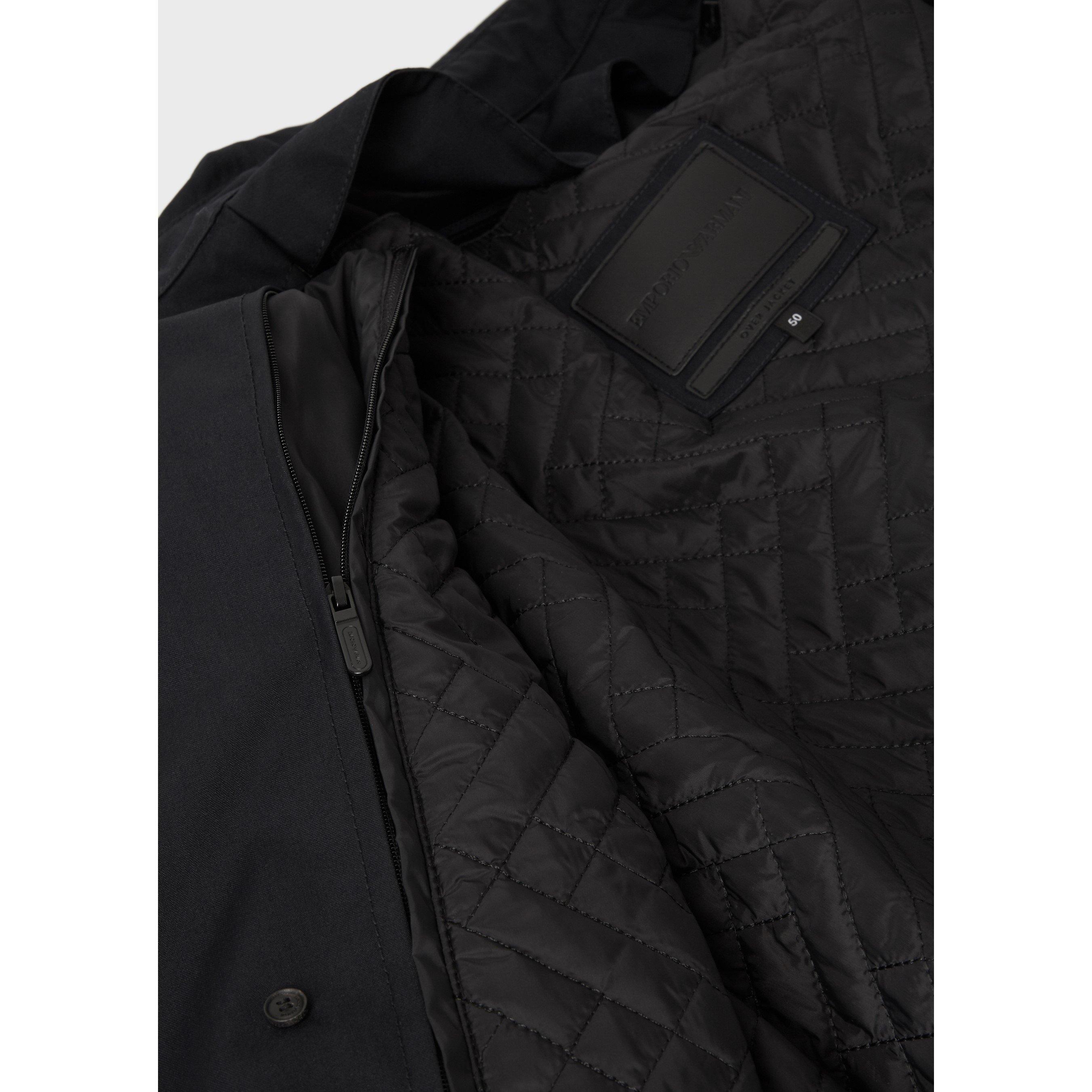 Navy Blue - Emporio Armani - Men's Trench Coat - 3