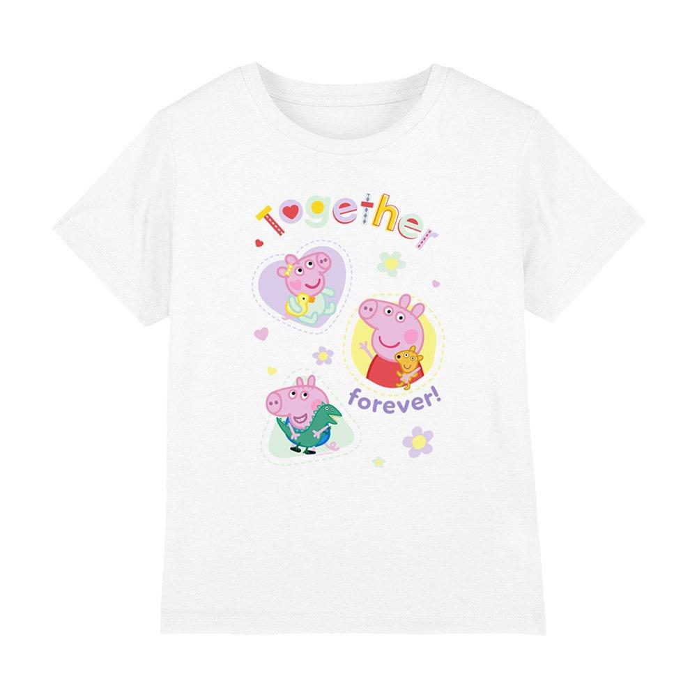 White - Hasbro - Peppa Pig Together Forever Kids T-Shirt White - 1